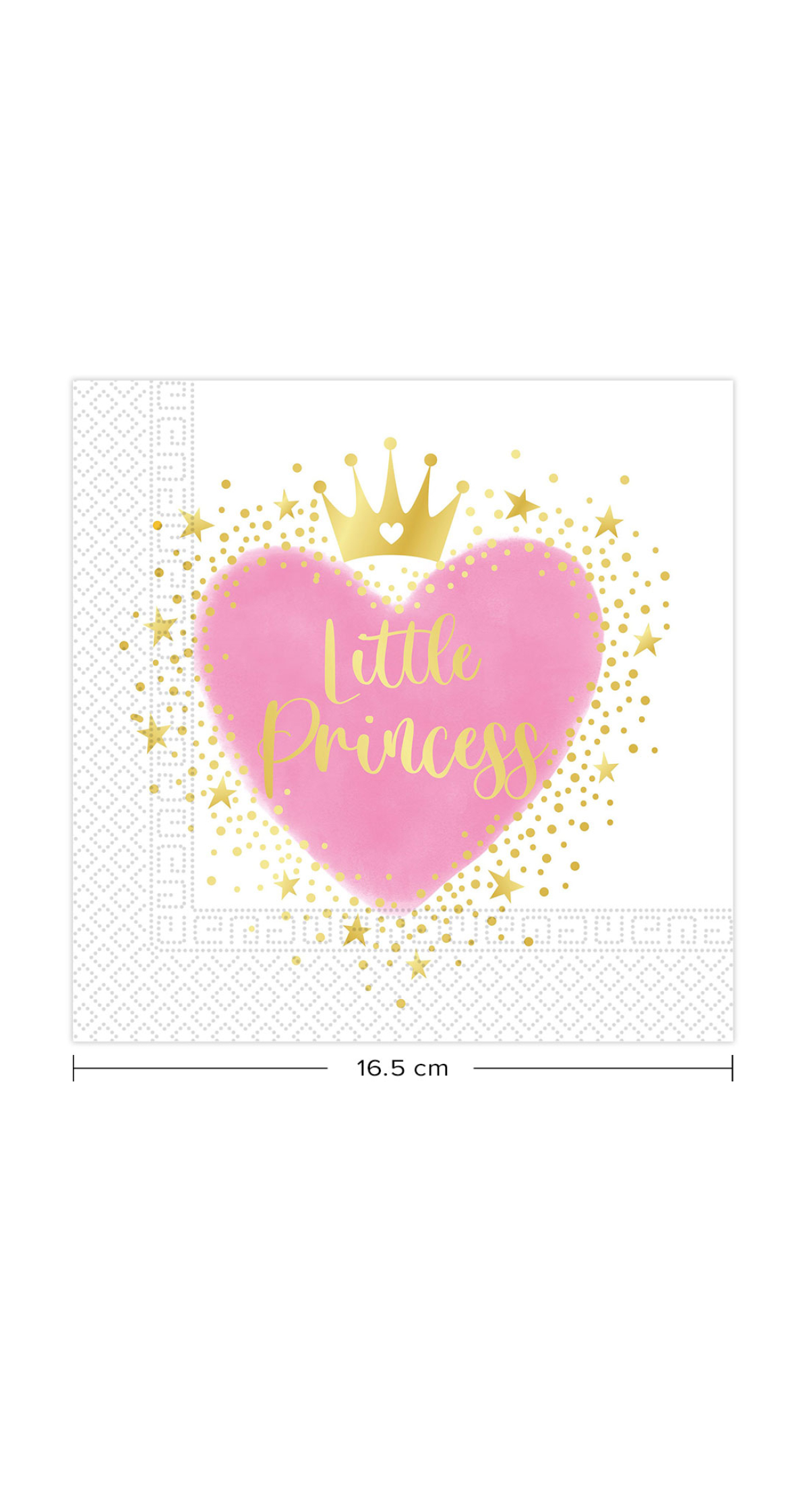 My Little Princess FSC Paper Napkins 33x33cm - 20pk - Image 2