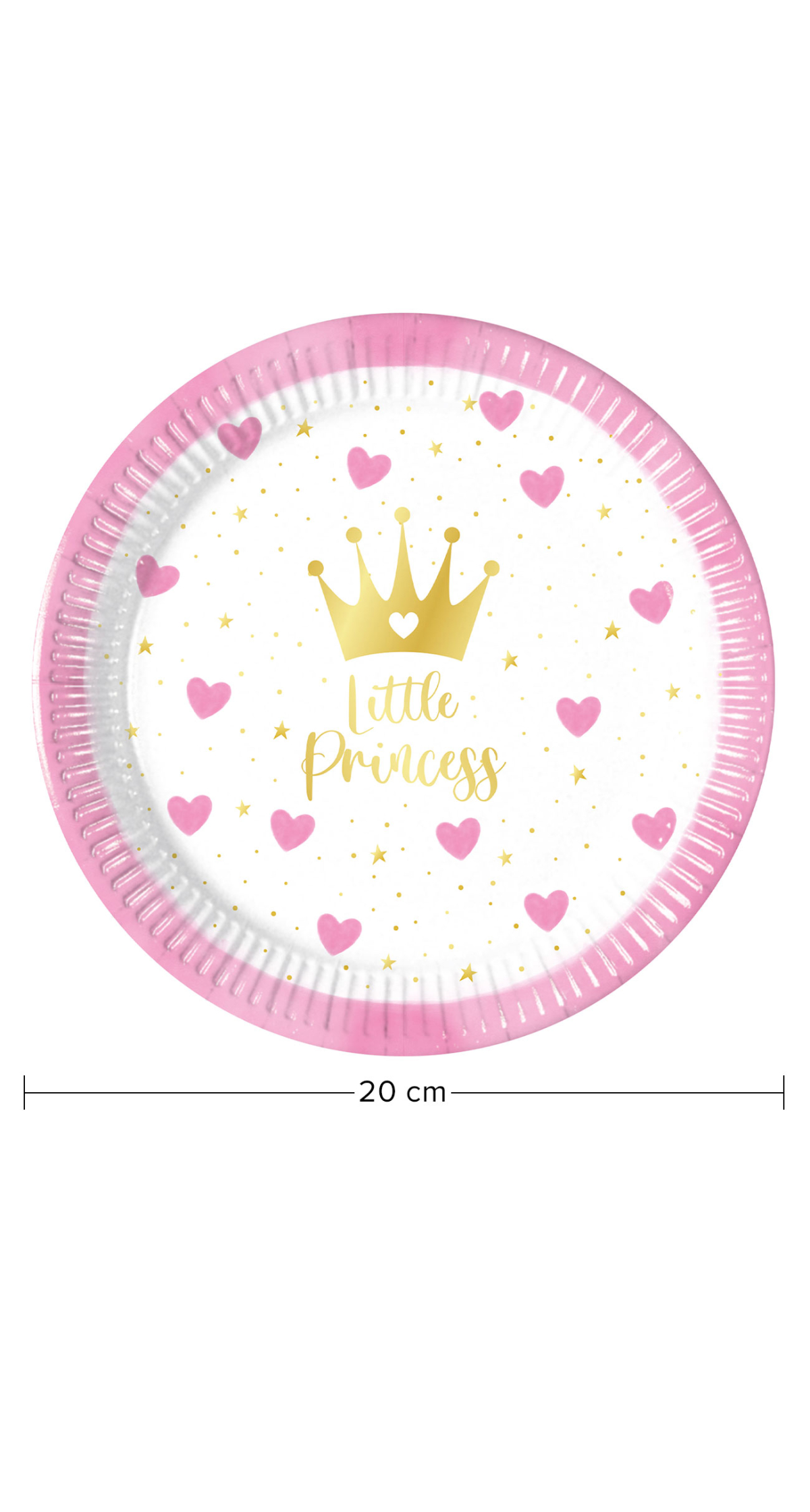 My Little Princess FSC Paper Plates Medium 20cm - 8pk - Image 2