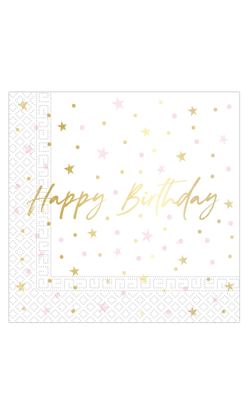 Birthday Candles FSC Two-Ply Paper Napkins 33x33cm - 20pk