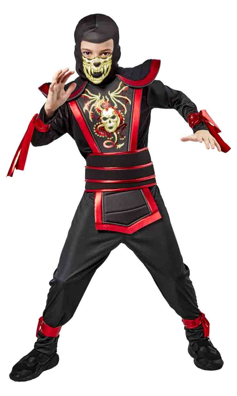 Ninja Warrior Red Costume - Age 7 to 8 Years