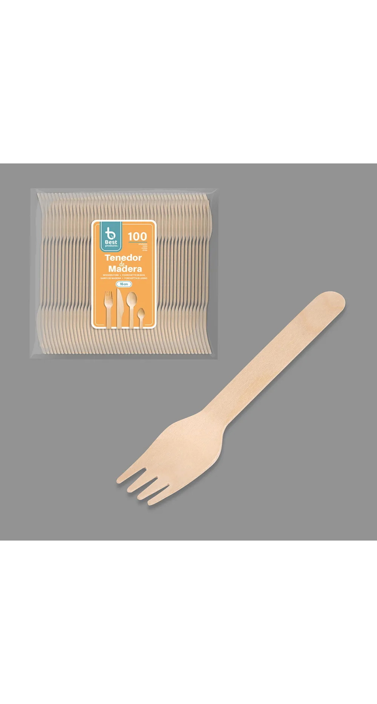 Wooden Forks 16cm - 100pcs