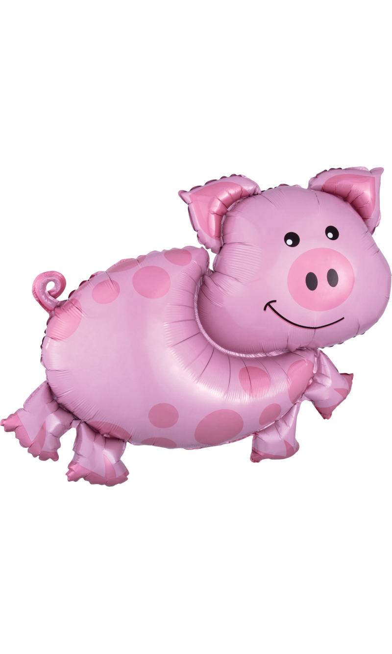 Pig Foil SuperShape Balloon - 89cm x 64cm
