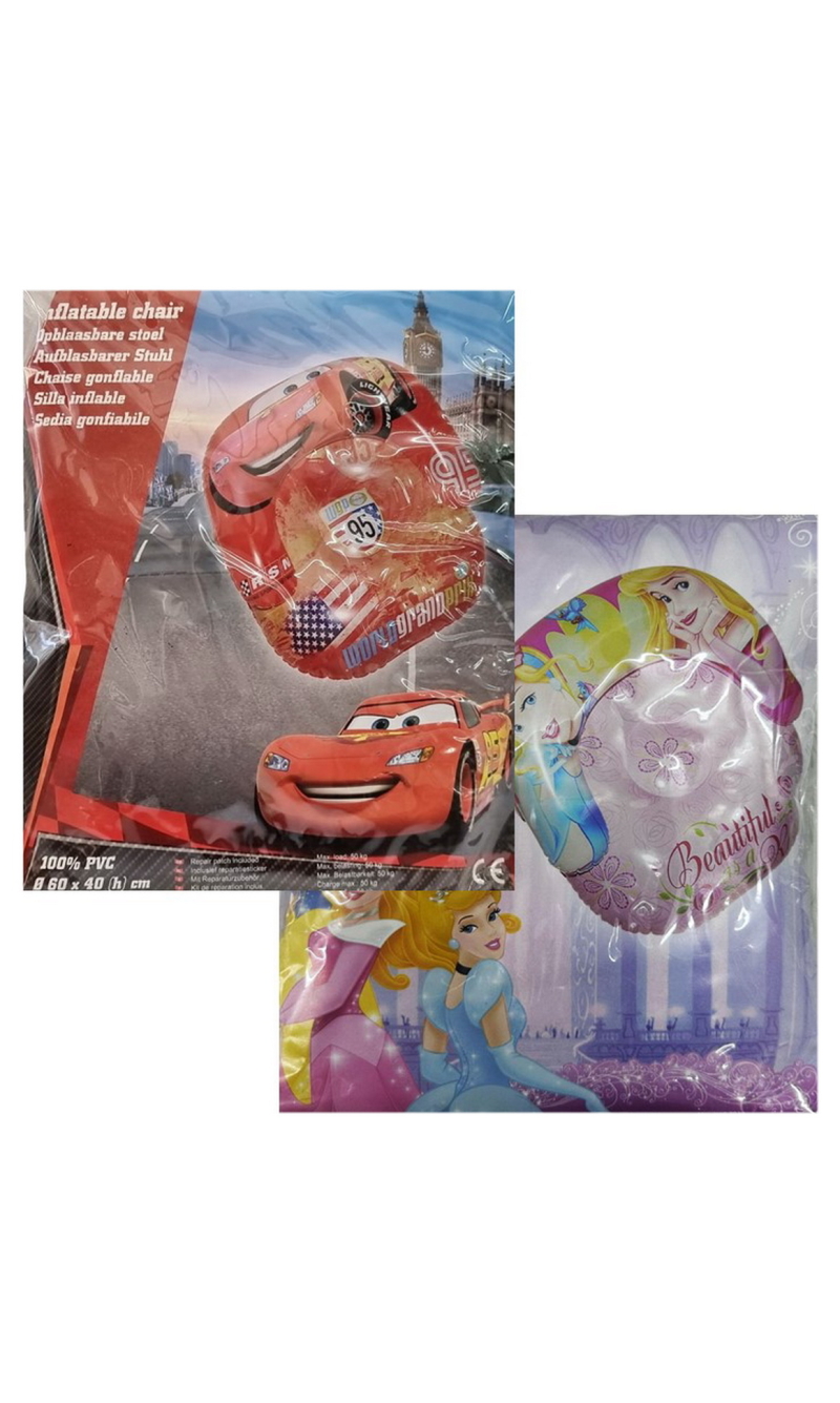 Disney (Assorted Characters) Inflatable Chair 60x40cm - For Children Up To 50kg
