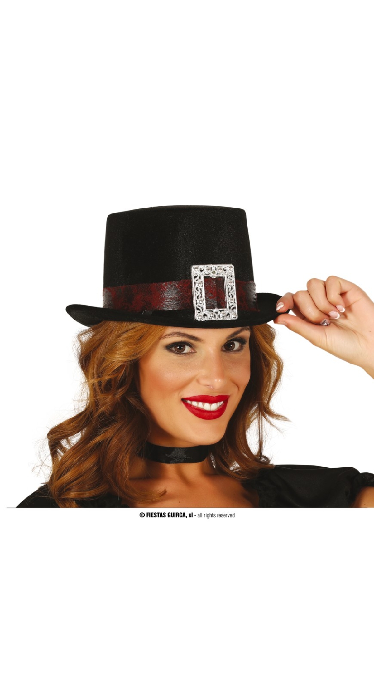 Top Hat Black Velvet - Adult One Size