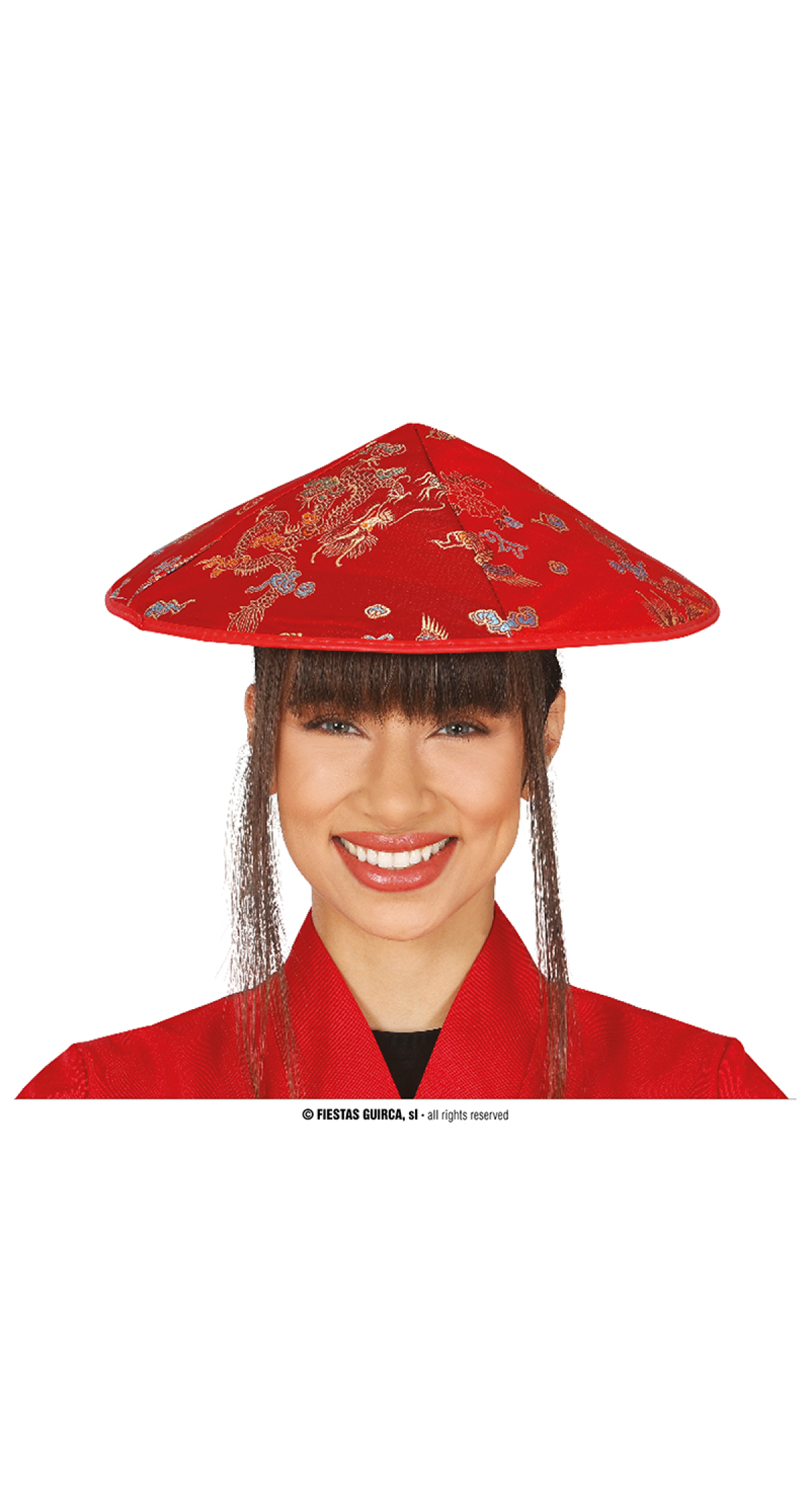Red Japanese Hat - Adult One Size