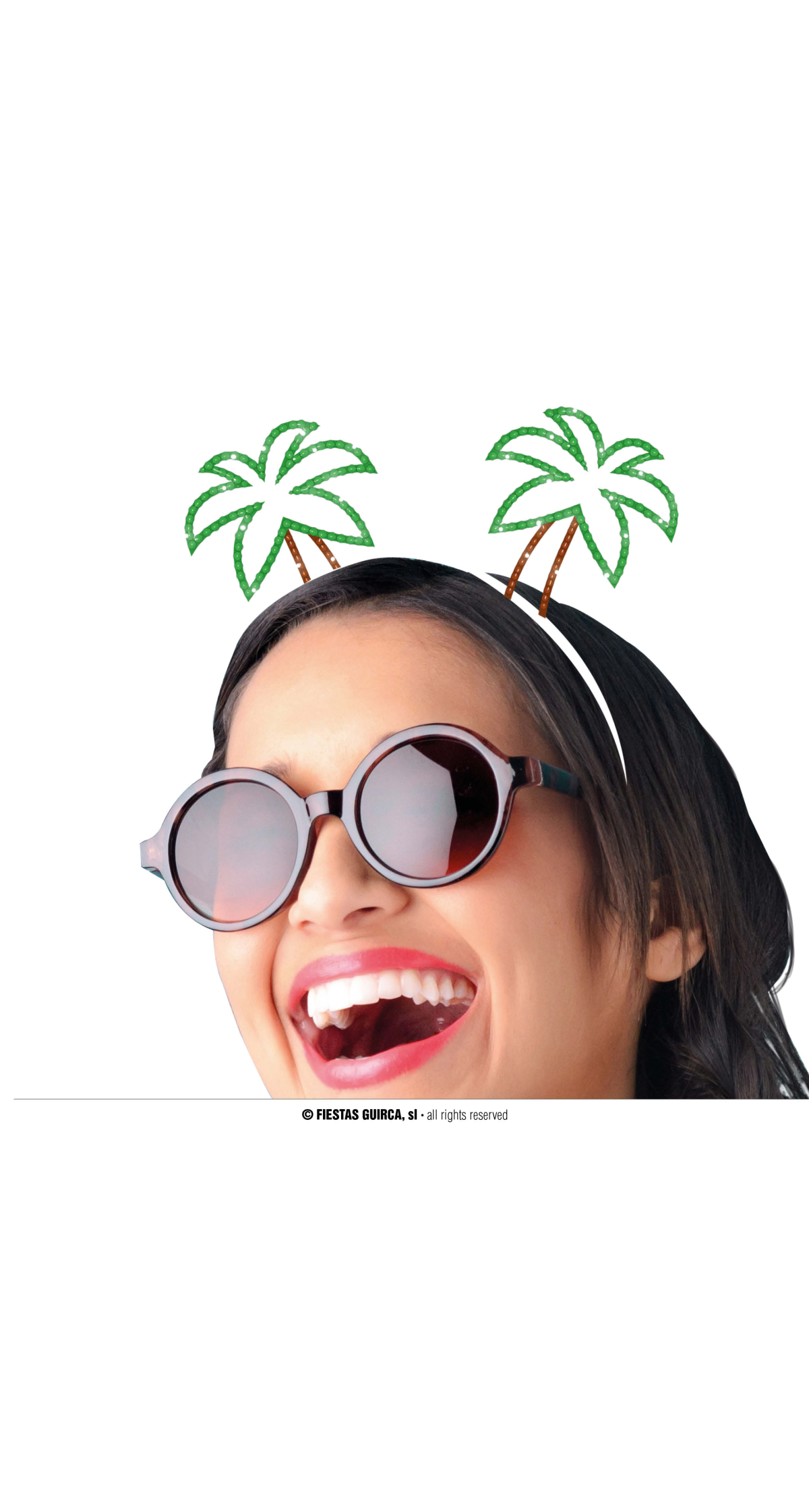 Hawaiian Metal Palm Trees Headband