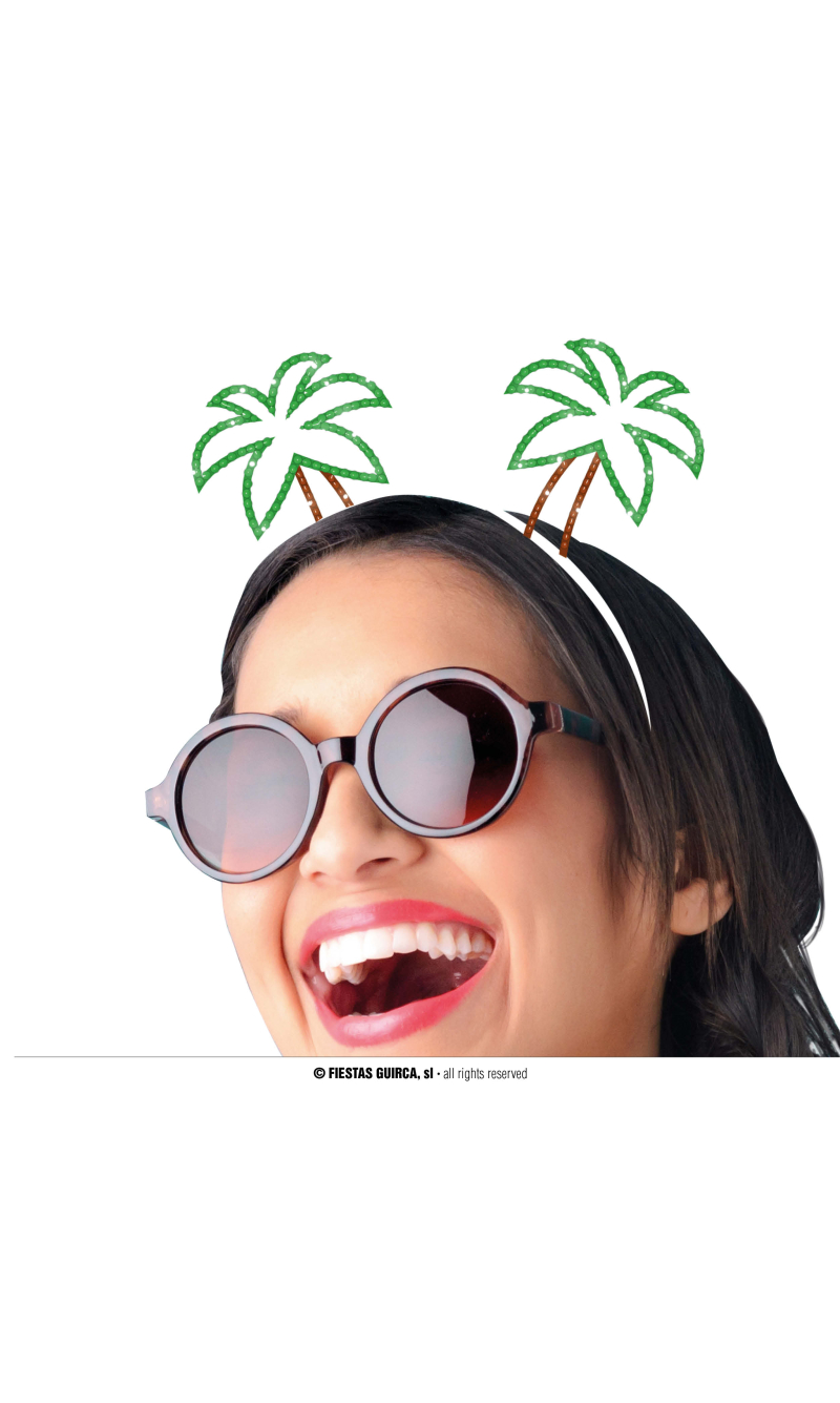 Hawaiian Metal Palm Trees Headband