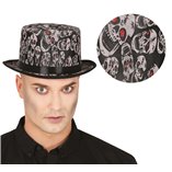 Halloween Hat With Skulls - Adult One Size