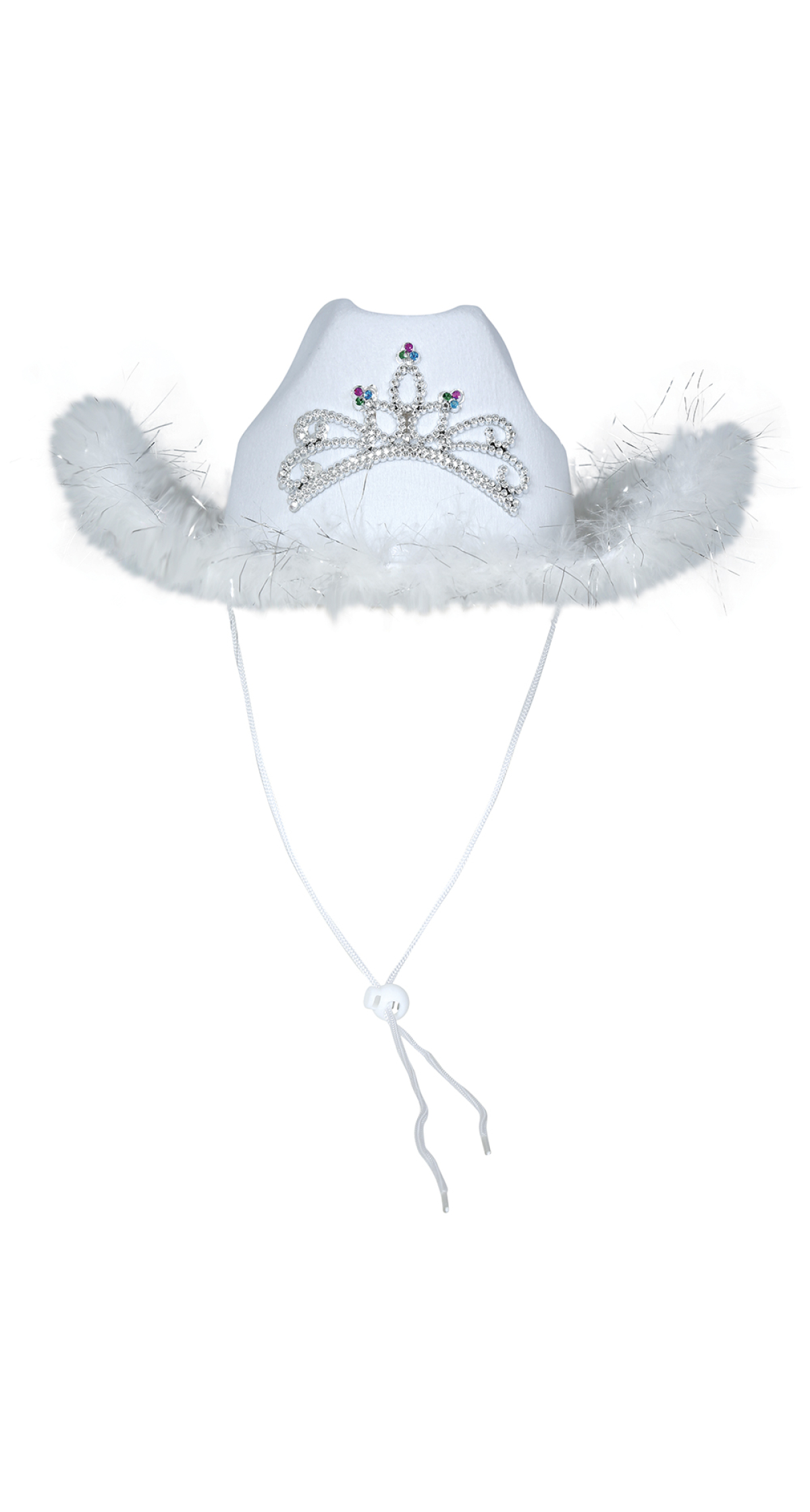 Hens Party Cowboy Hat With Boa - Adult One Size - Image 4