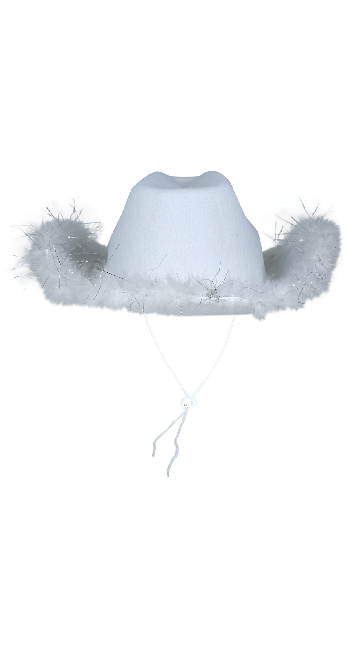 Hens Party Cowboy Hat With Boa - Adult One Size - Image 2
