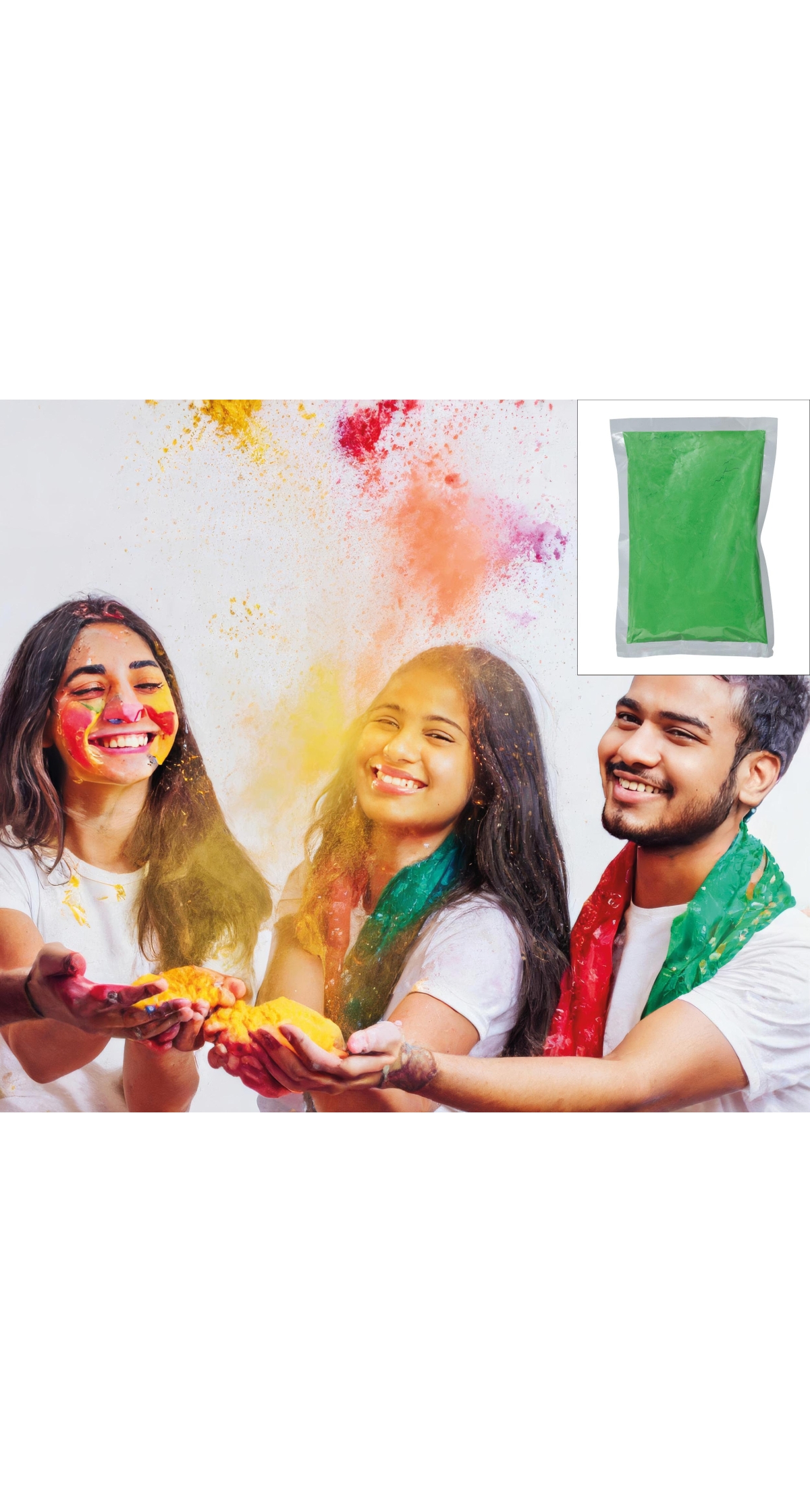 Holi Festival Powder Green 200gr