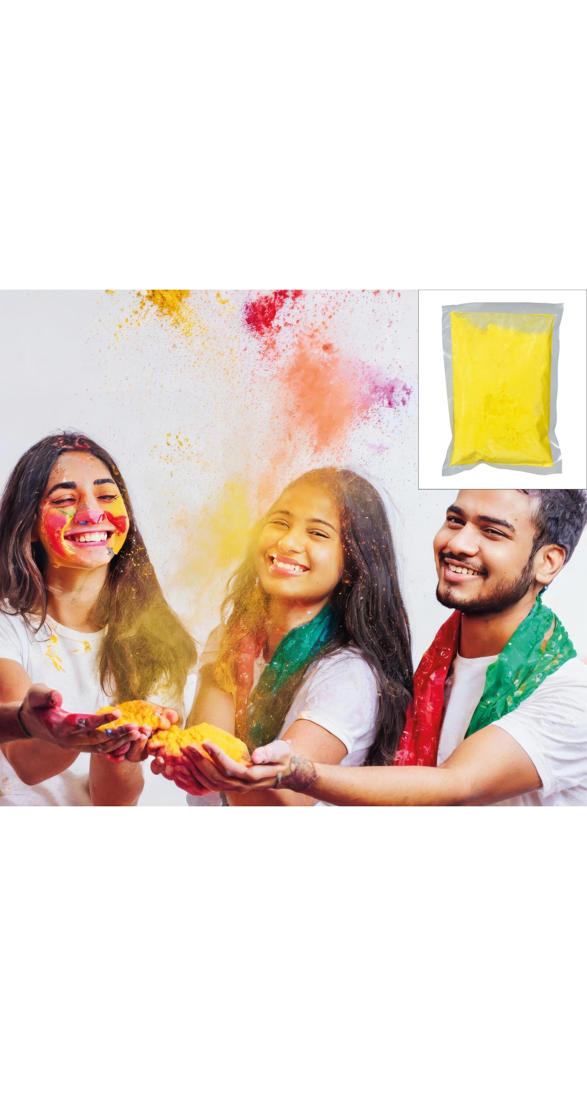Holi Festival Powder Yellow 200gr