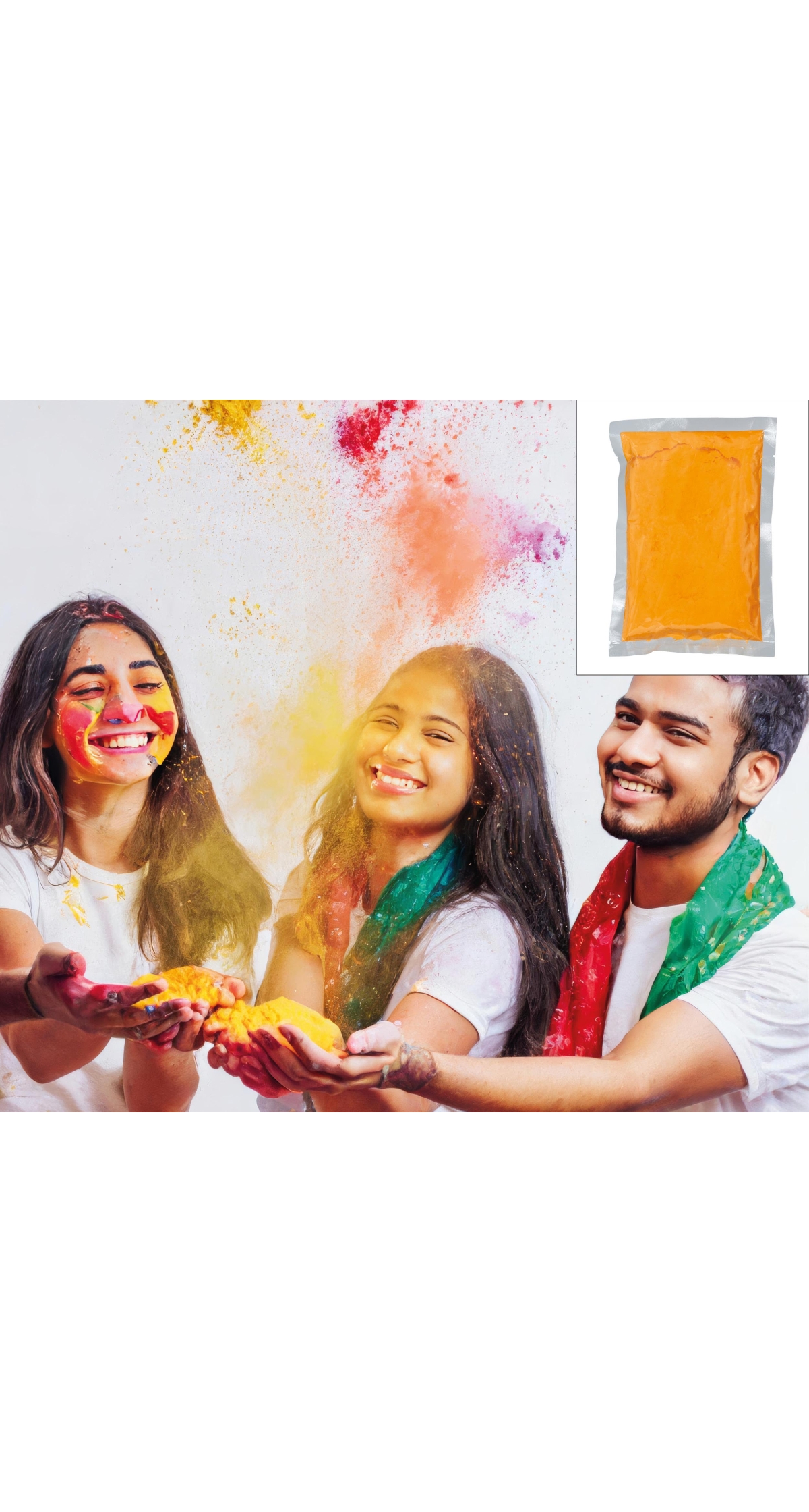 Holi Festival Powder Orange 200gr