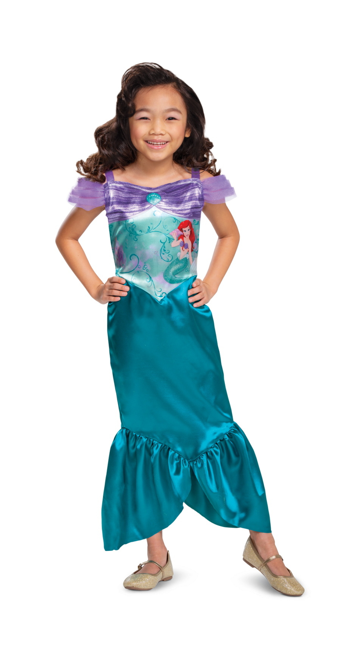 Official Disney License Princess Ariel Basic Plus (S) - Age 5 to 6 Years