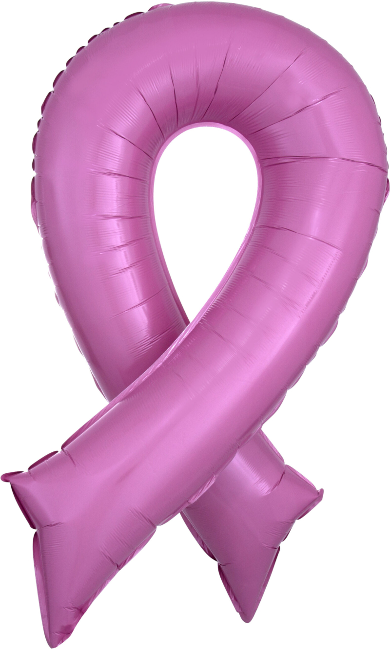 Pink Ribbon SuperShape Foil Balloon - 51 x 91cm