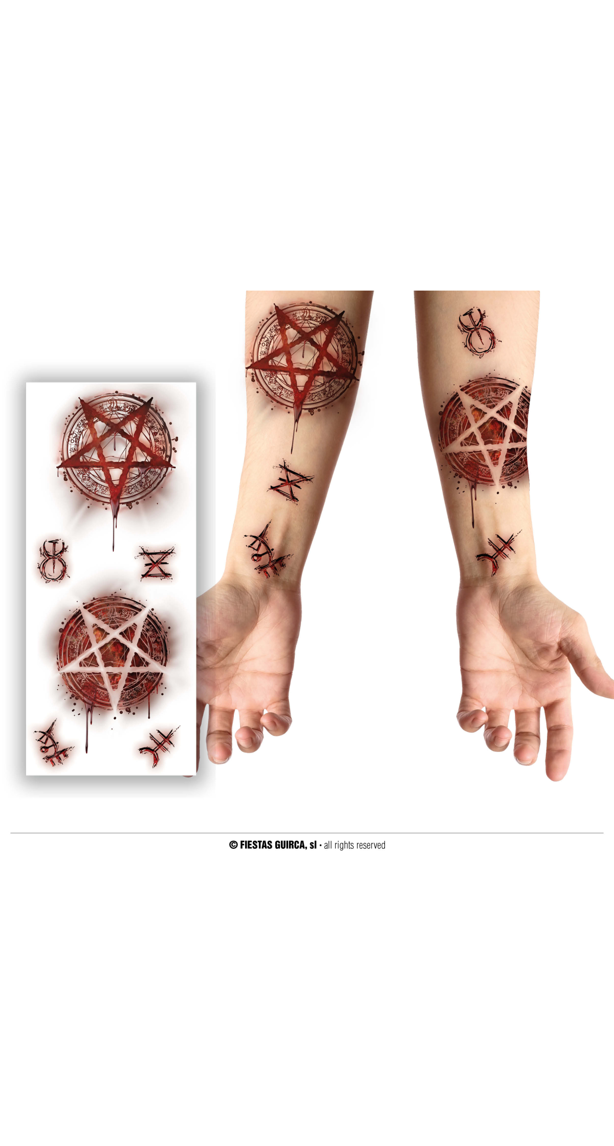 Satanic Tattoos 30x13cm
