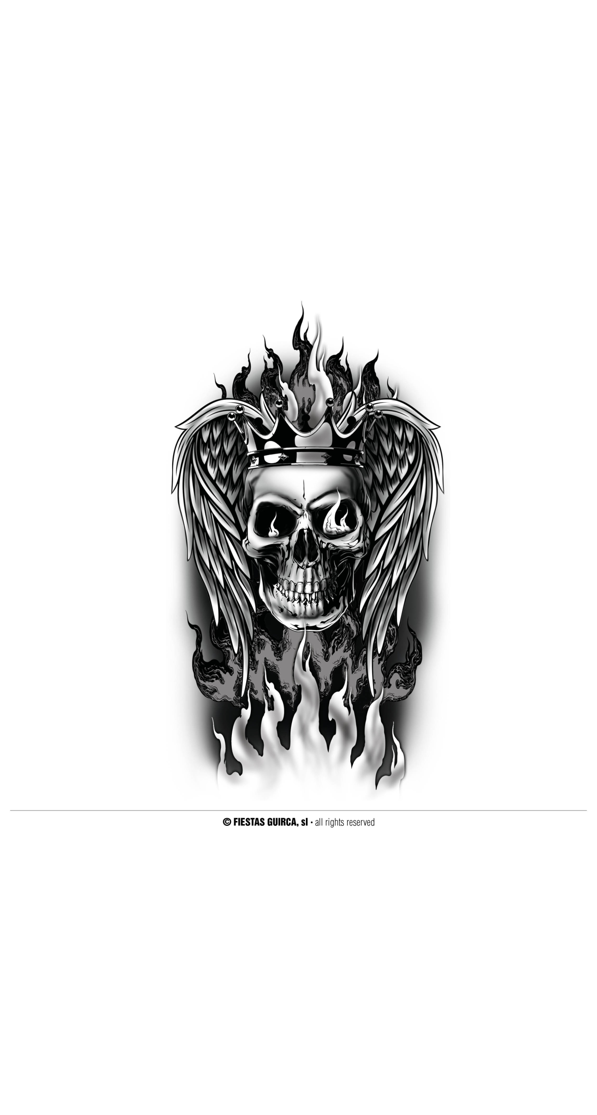 Skull Tattoon (14x30cm) - Image 2