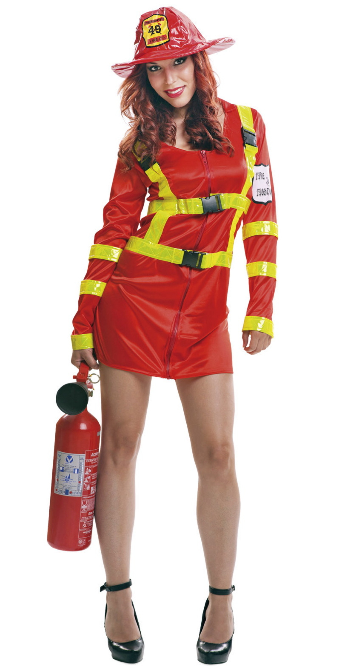 Firewoman Firefighter Costume - Adult Size XXXL