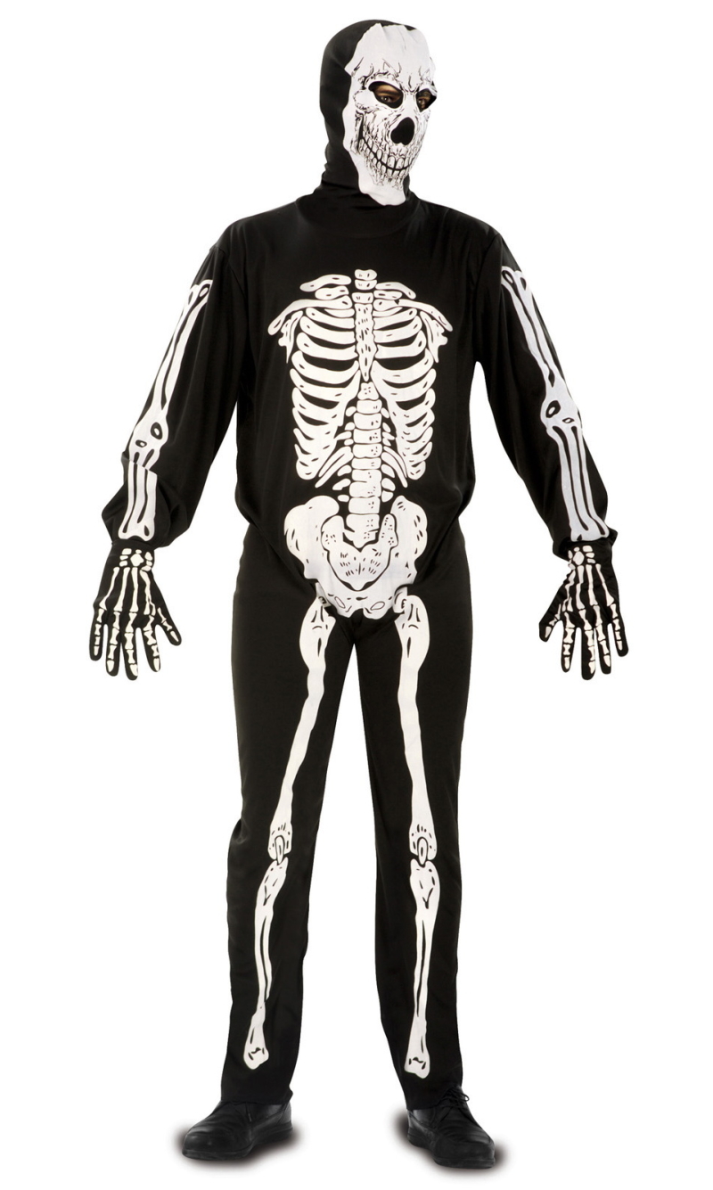 Mr Creepy Skeleton Costume - Adult Size XXL