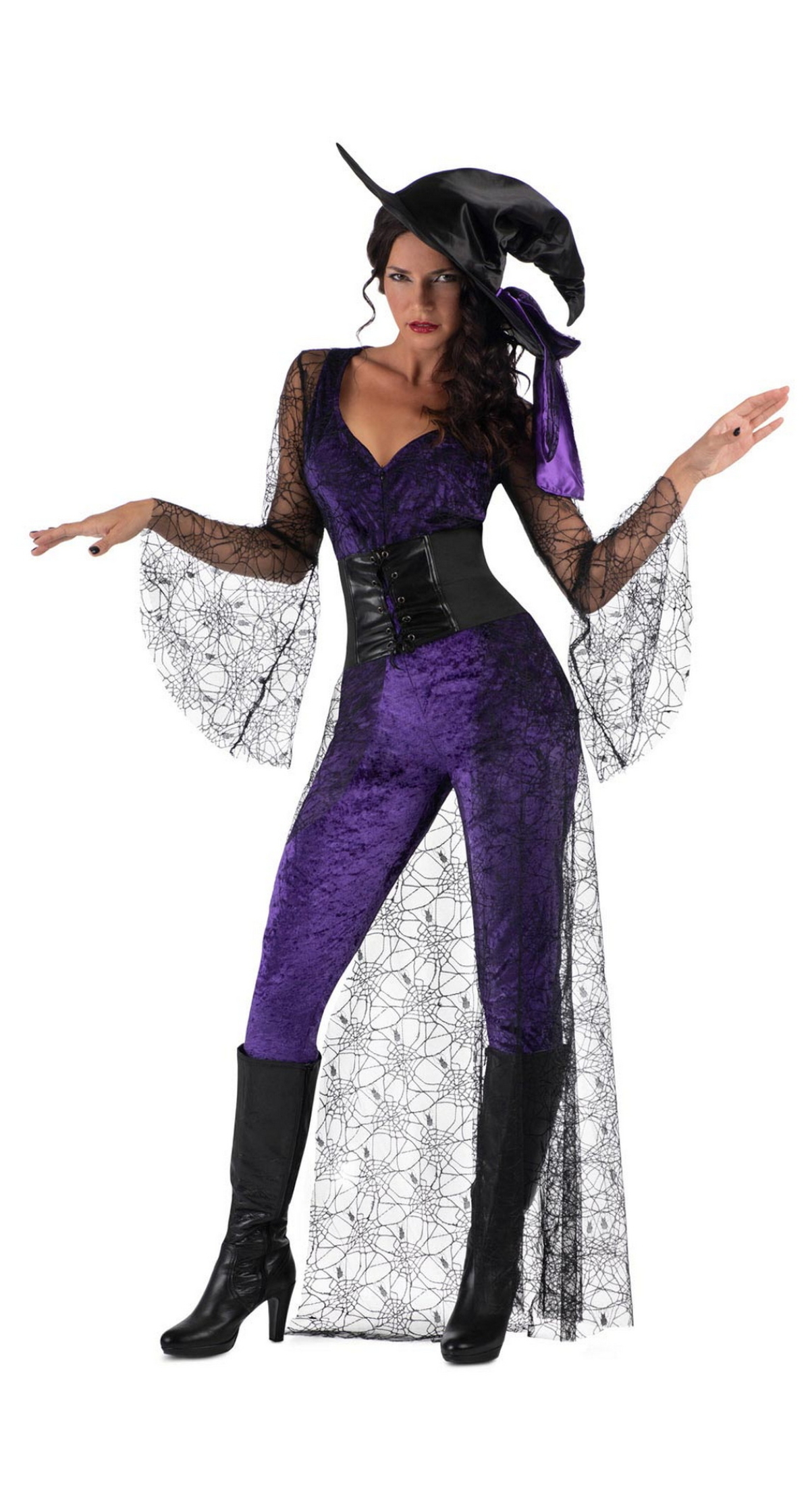 Sexy Purple Coven Witch Costume - Adult Size Medium