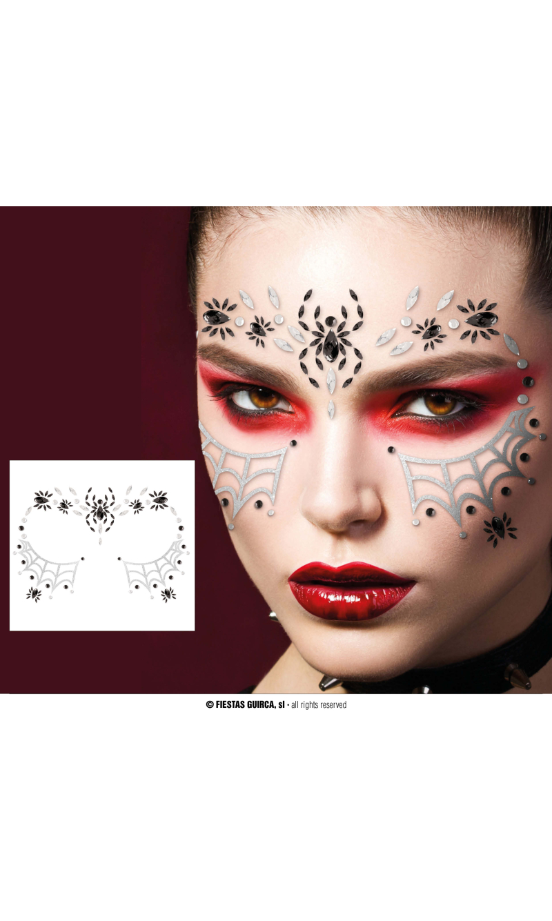 Spider Face Jewelry Self-Adhesive