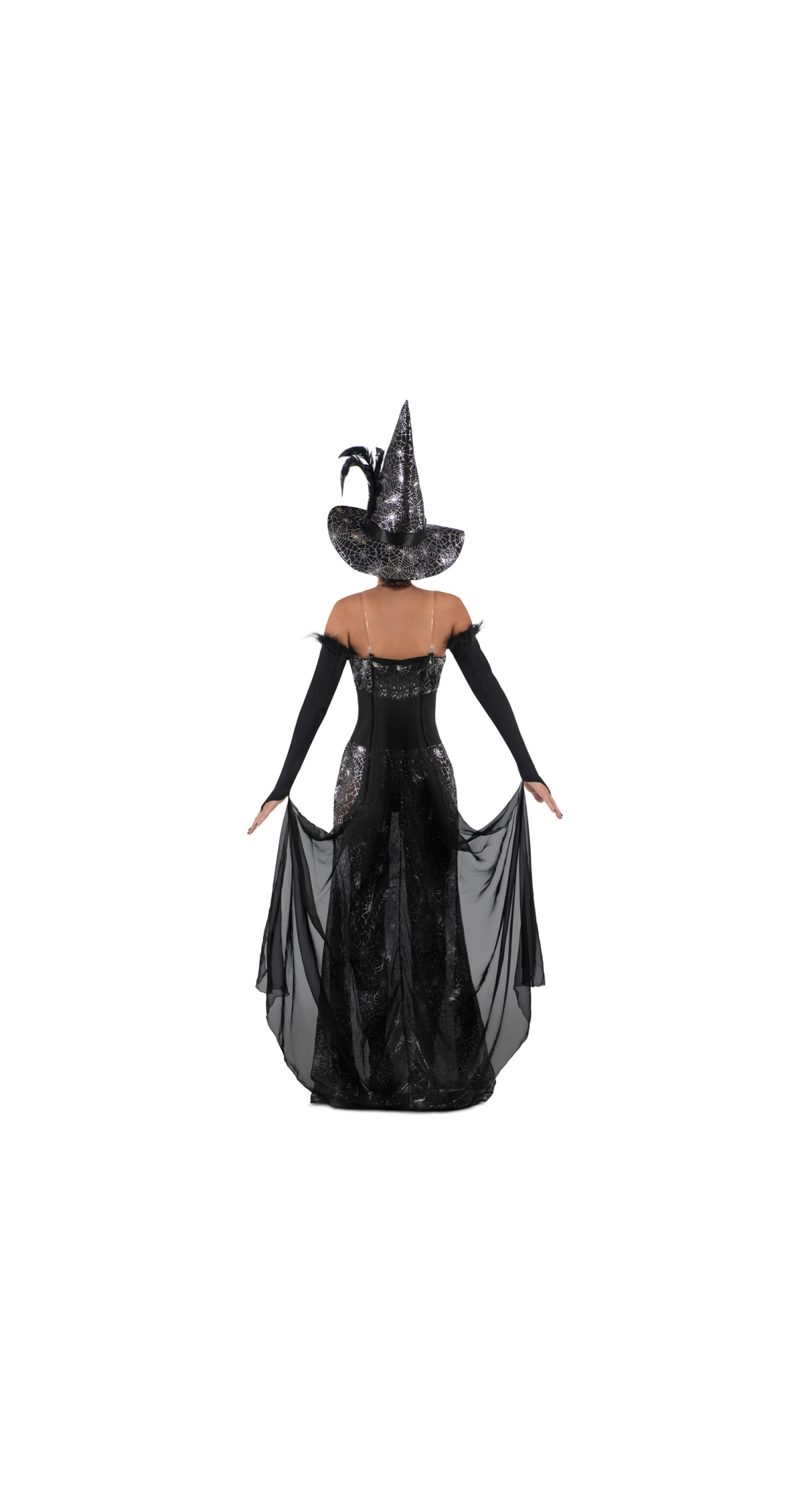 Deluxe Sexy Raven Witch - Adult Size Large - Image 4