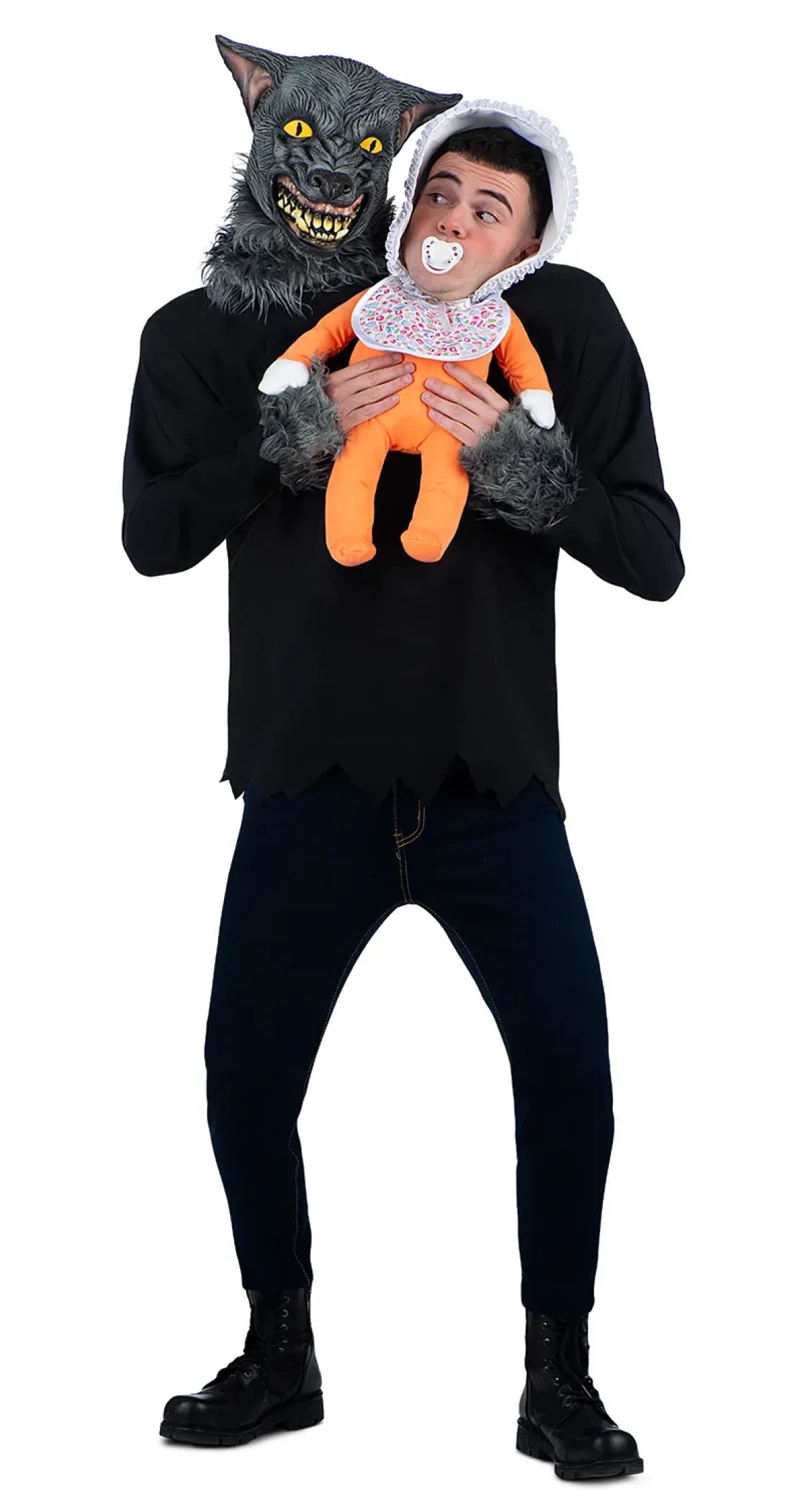 Werewolf With Baby Costume - Adult One Size