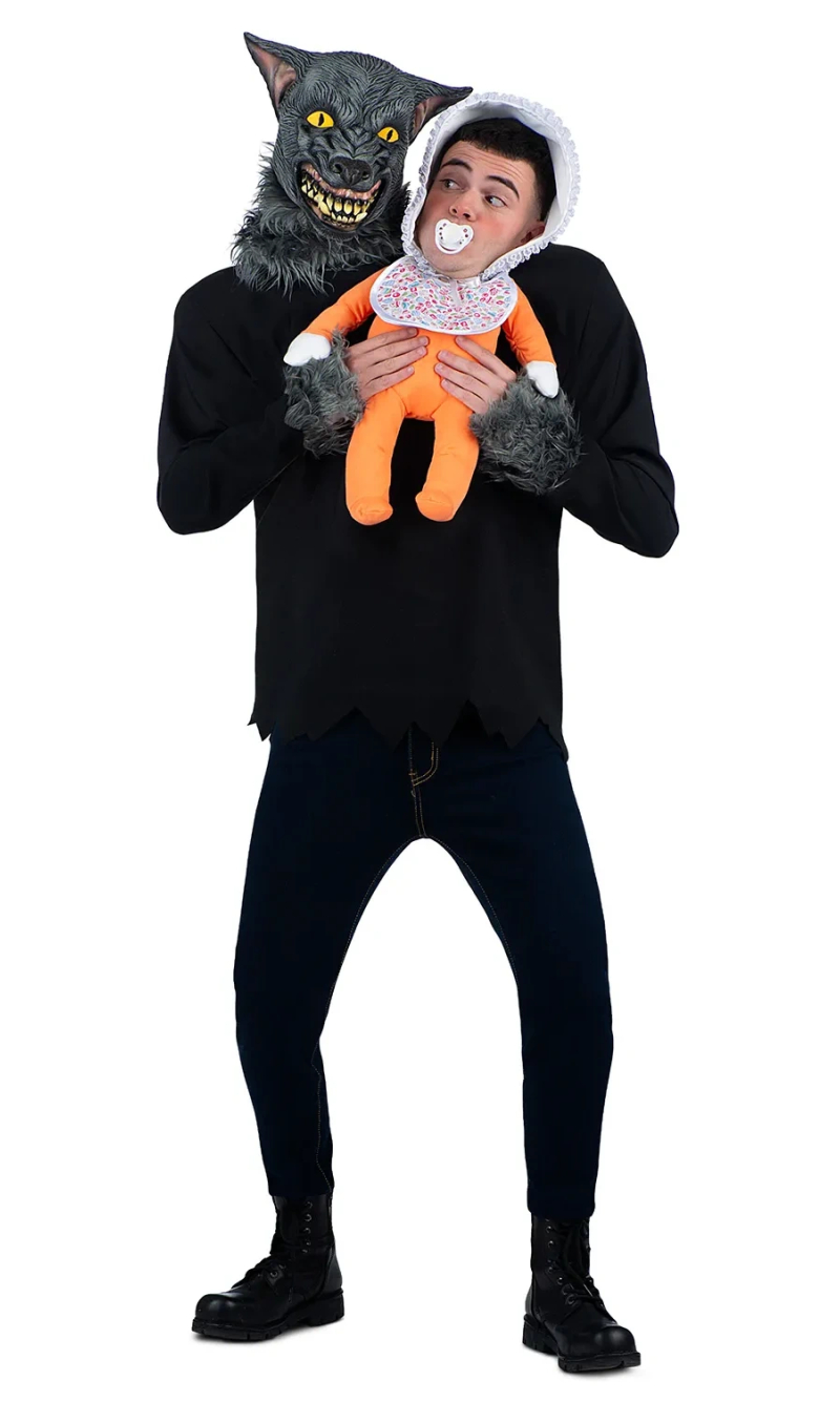 Werewolf With Baby Costume - Adult One Size