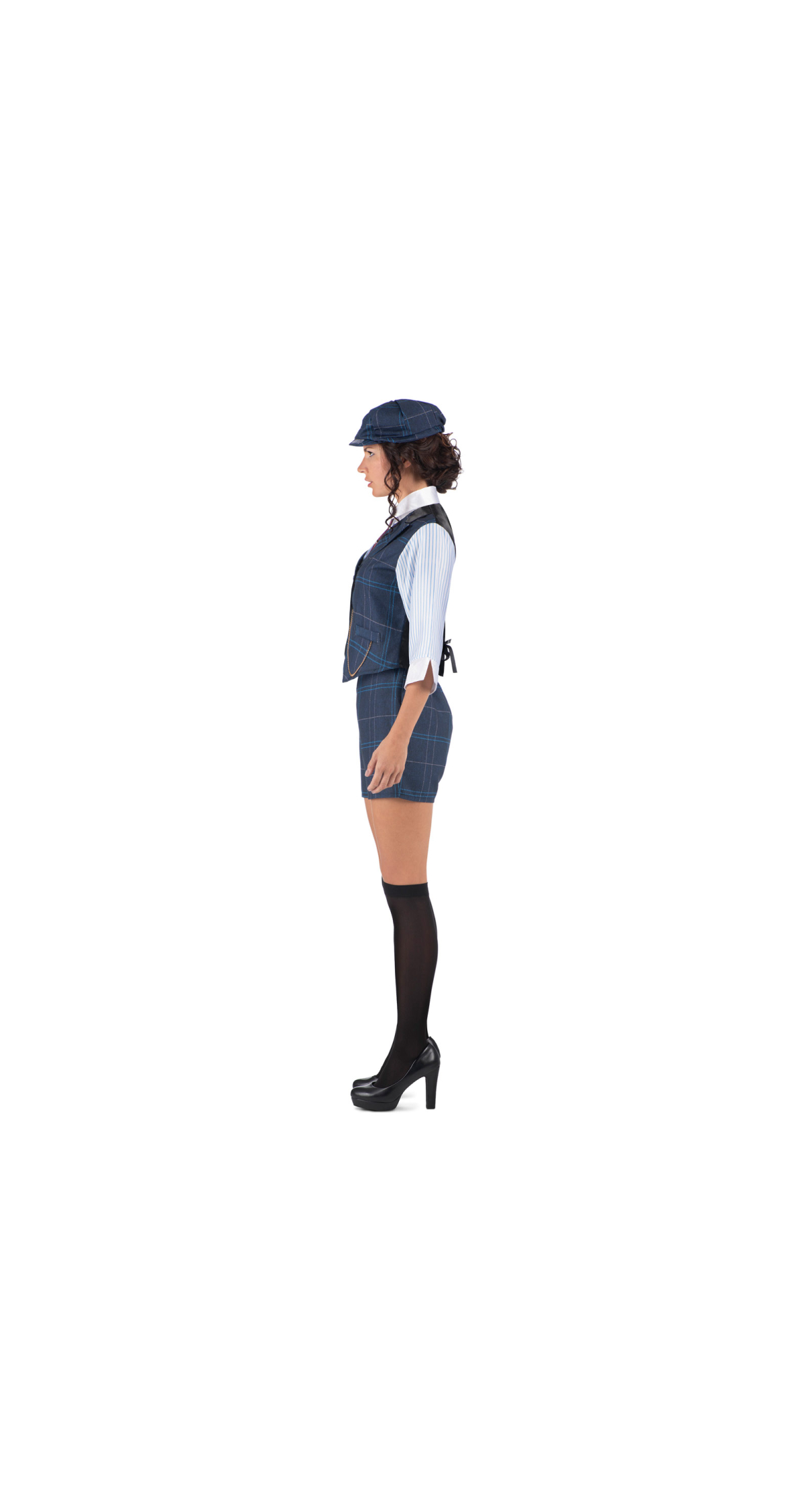 Peaky Blinder Irish Gangster Lady Costume - Adult Size Large - Image 2