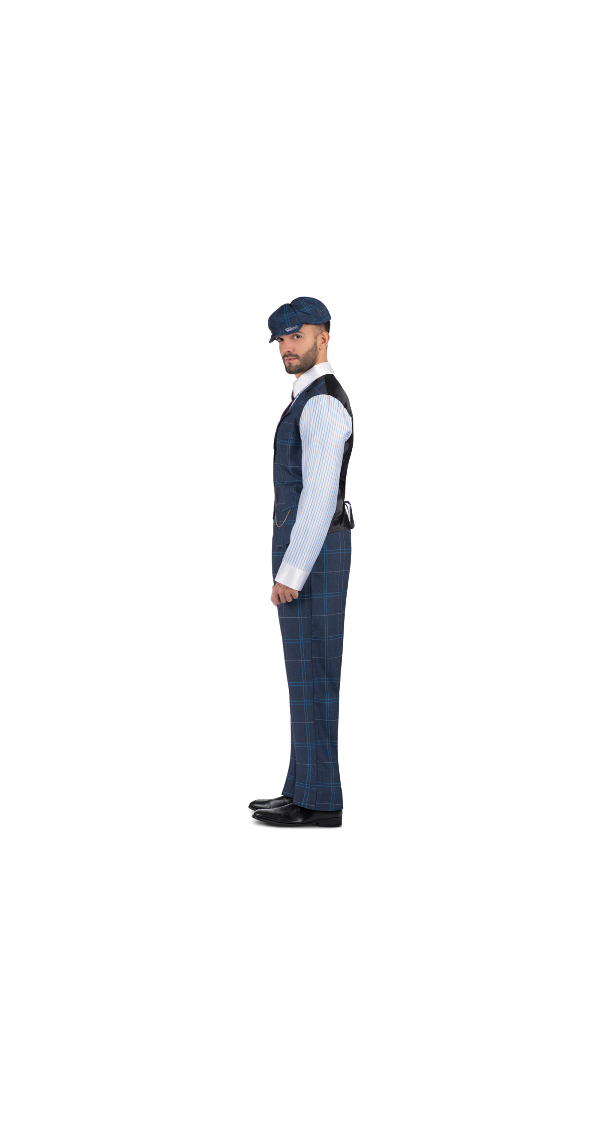 Peaky Blinder Irish Gangster Man Costume - Adult Size Large - Image 2
