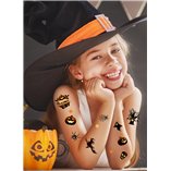 Halloween Theme Tattoo Sheet 