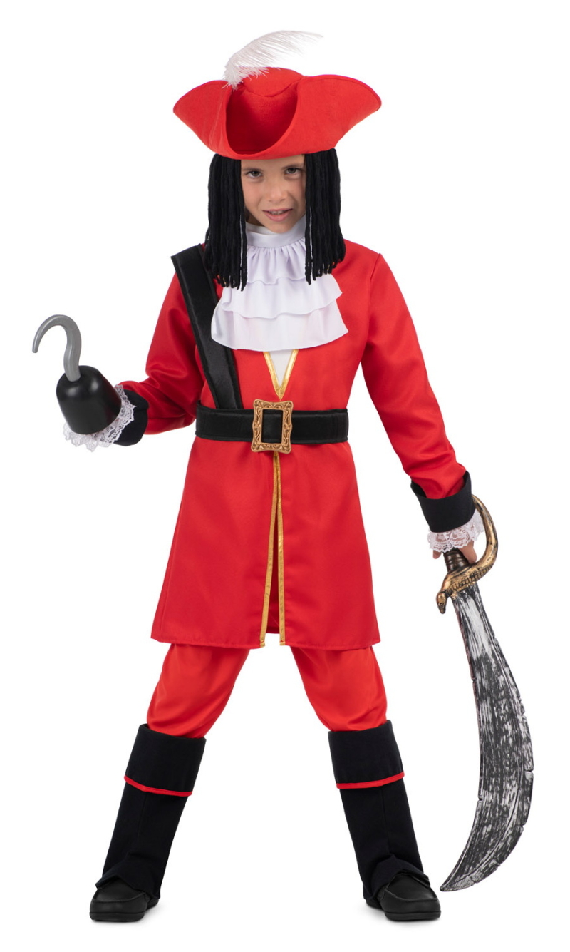 Captain Hook Costume - Age 10 to 12 Years