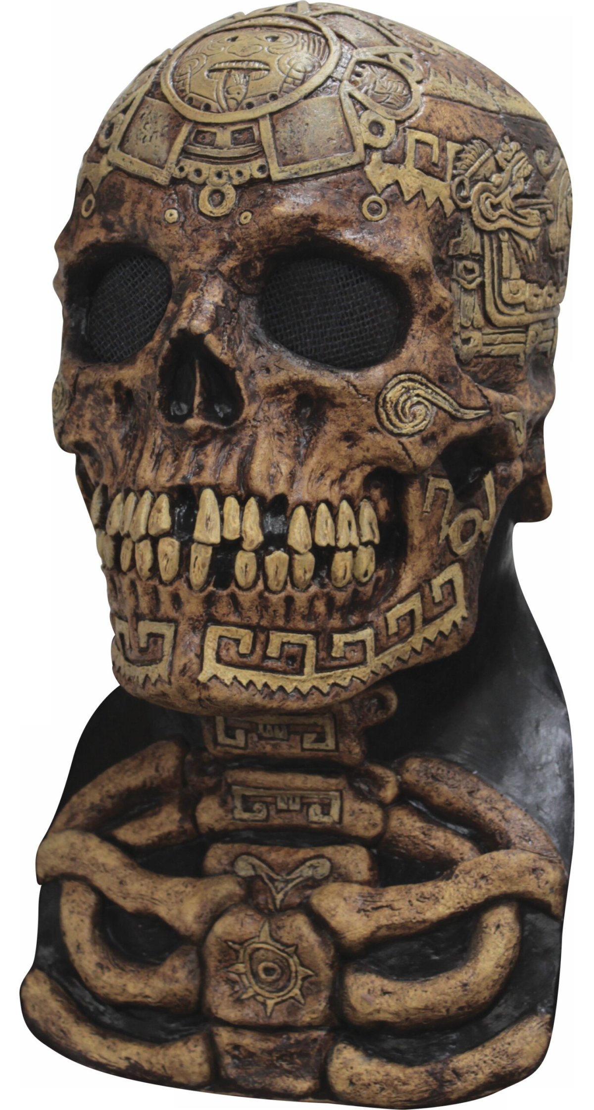 Aztec Skull (Ghoulish) Latex Mask - Adult One Size