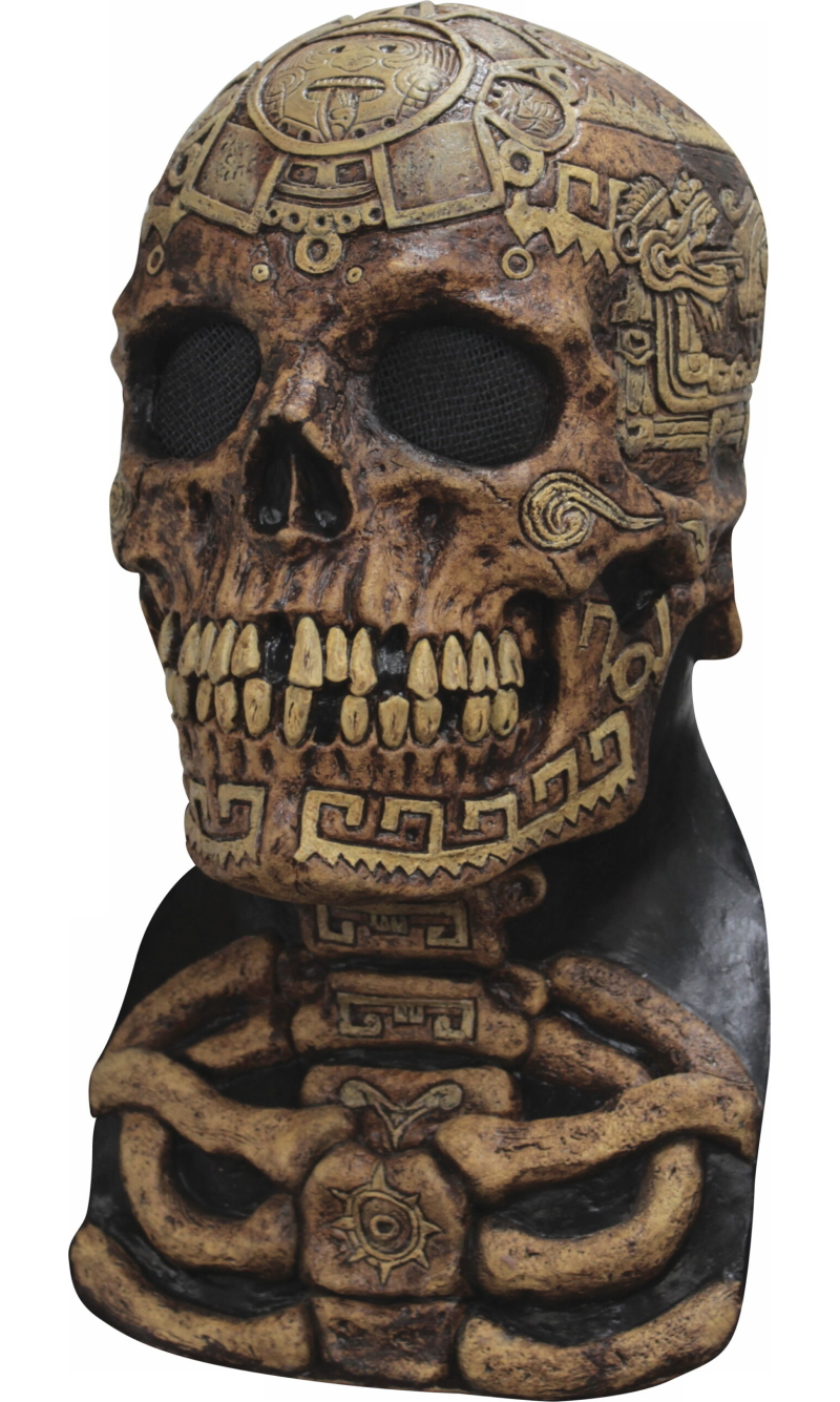 Aztec Skull (Ghoulish) Latex Mask - Adult One Size