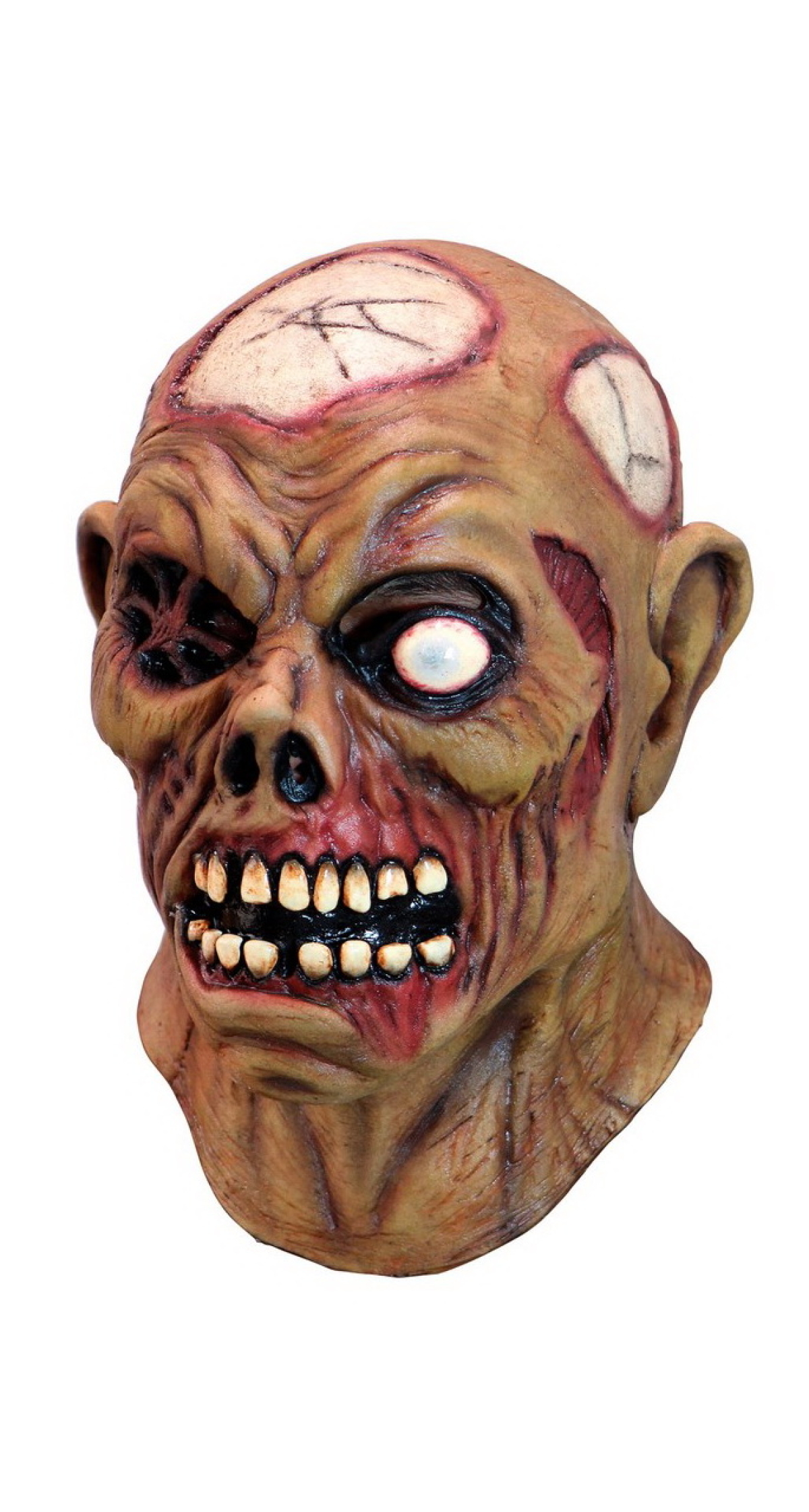 Blind Zombie Latex Mask (Ghoulish) - Adult One Size