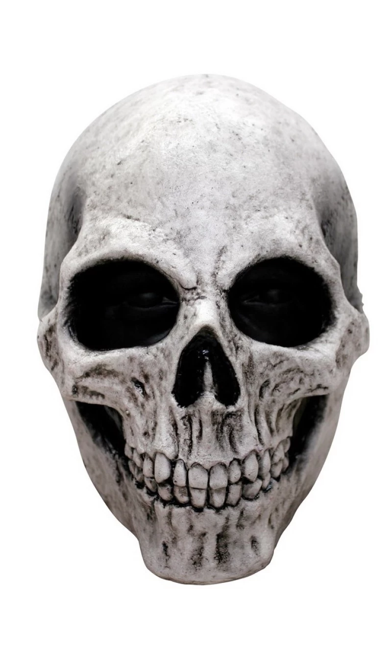 White Skull Latex Mask (Ghoulish) - Adult One Size