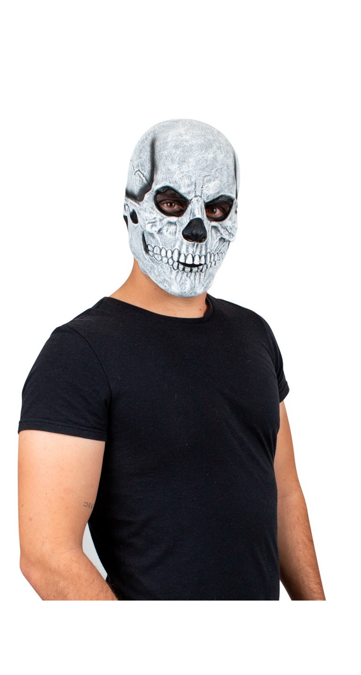 White Skull Latex Mask (Ghoulish) - Adult One Size