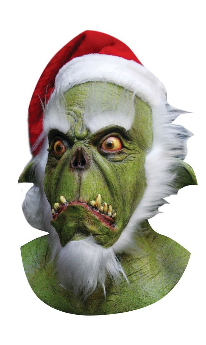 Grinch The Green Santa Latex Mask (Ghoulish) - Adult One Size
