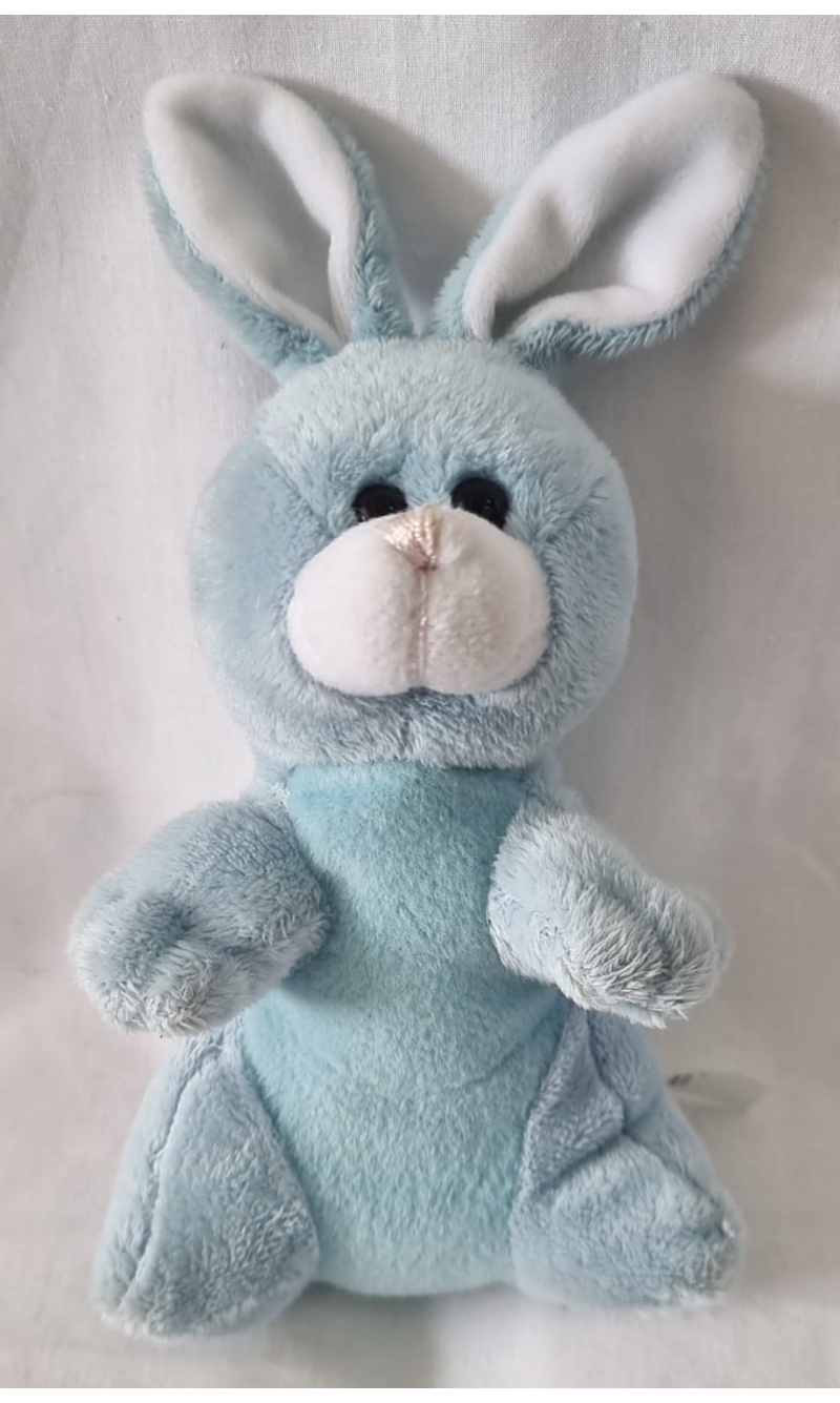 Blue Little Cute Bunny Soft Toy - 21x10cm