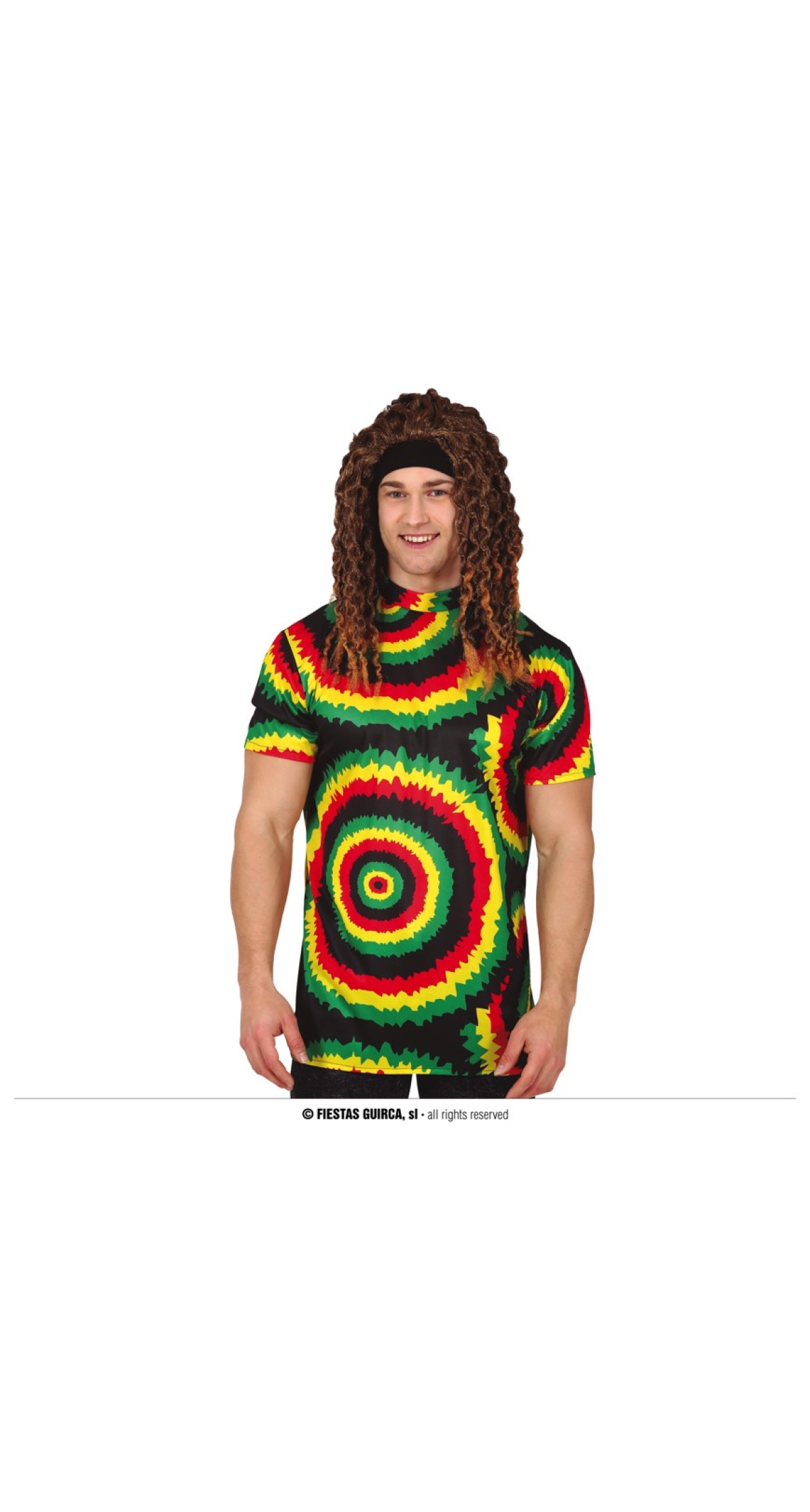 Rasta T-Shirt – Adult Size Medium (48-50)