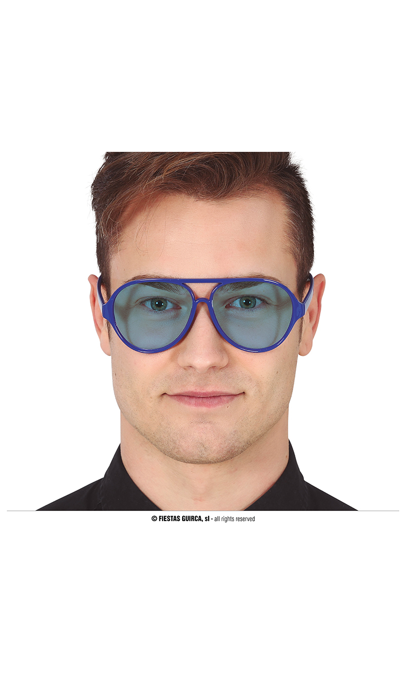 Aviator Glasses With Lenses Blue