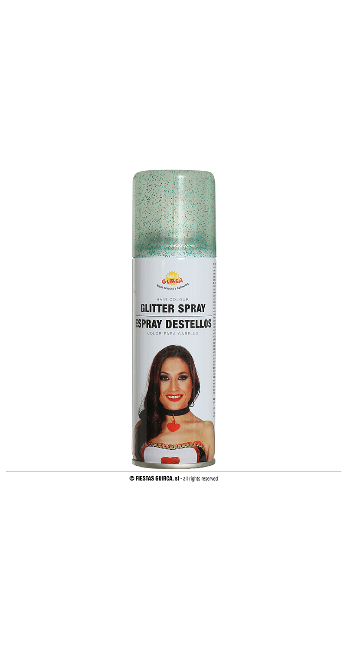 Sparkling Glitter Hair Spray 125ml - Green
