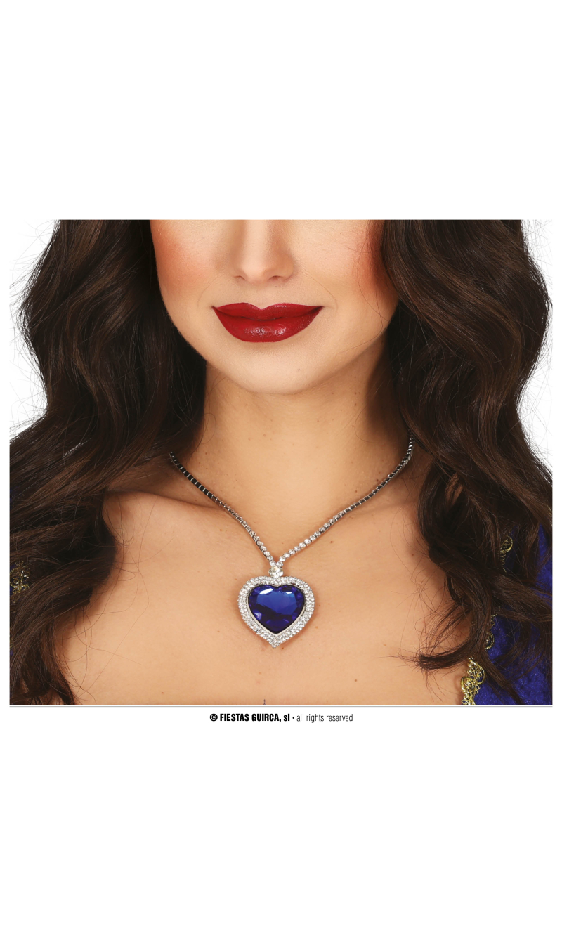 Blue Heart Necklace