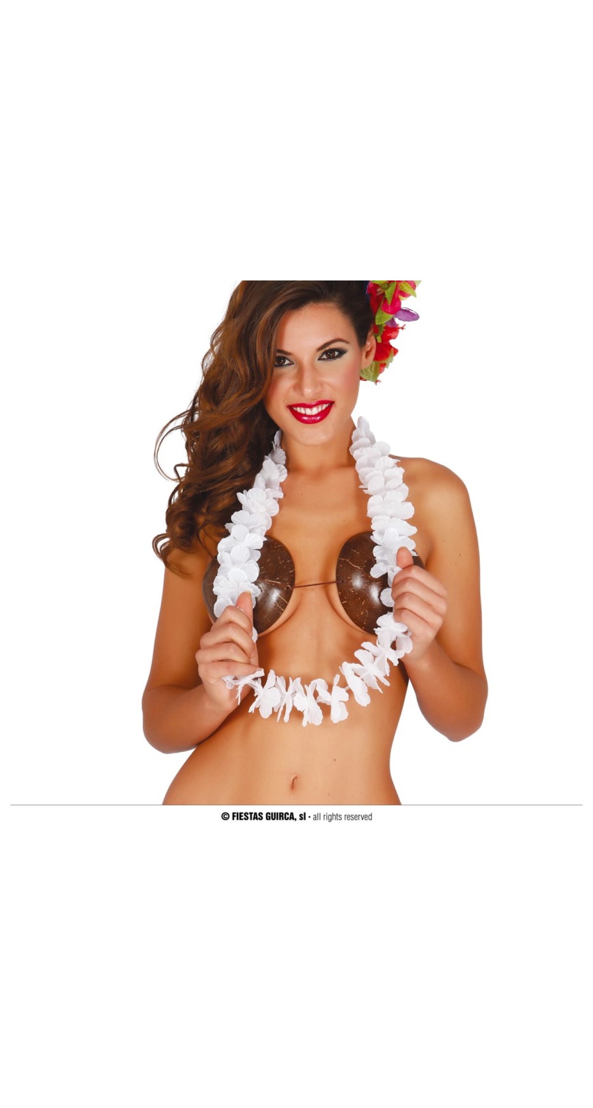 Hawaiian Necklace Lei White