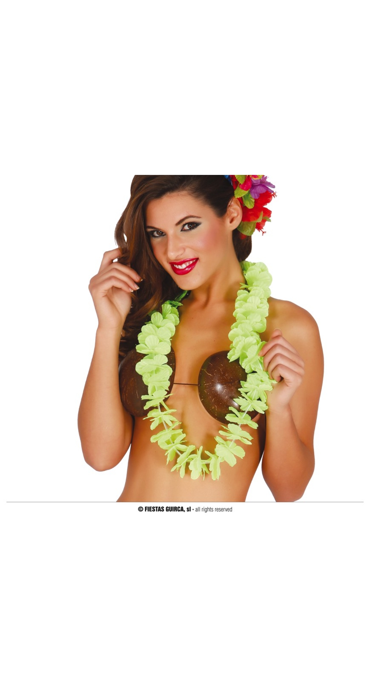 Hawaiian Necklace Lei Green