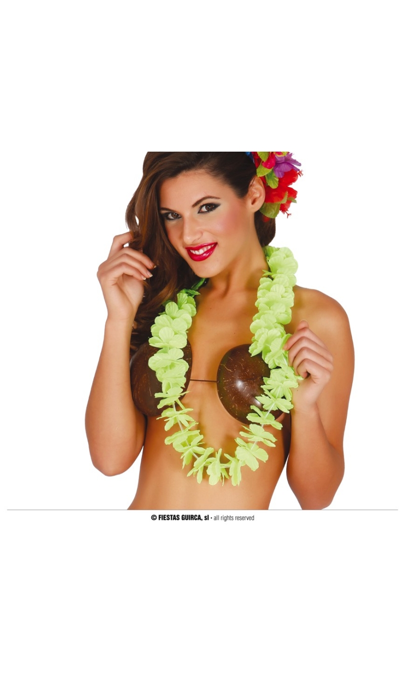 Hawaiian Necklace Lei Green
