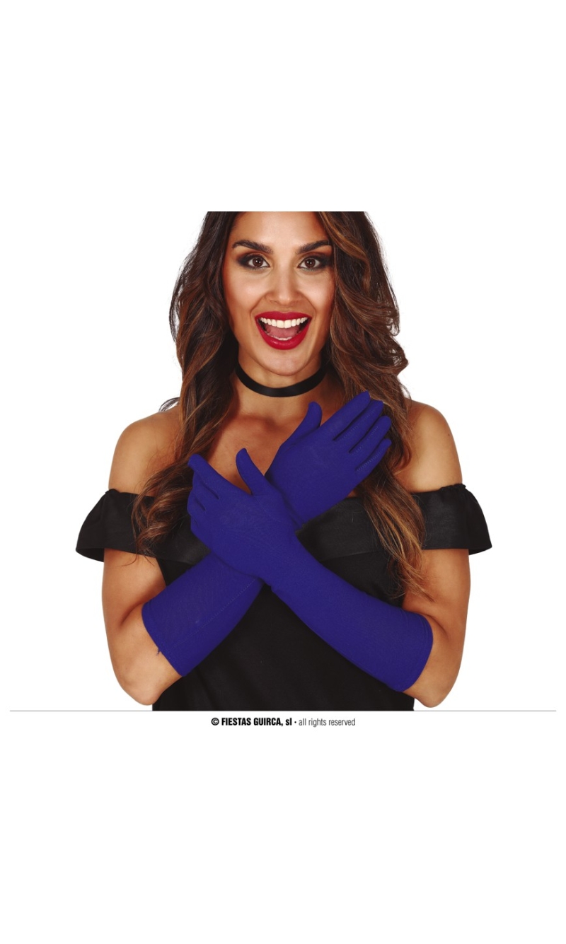 Navy Blue Gloves - 42cm