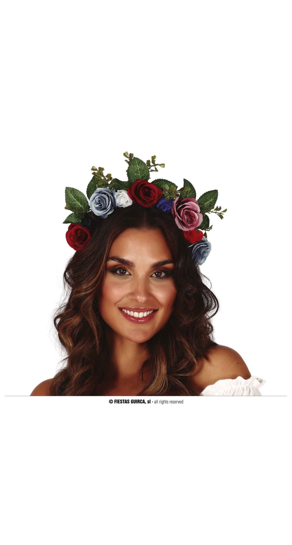 Hawaiian Flower Hairband With Leaves