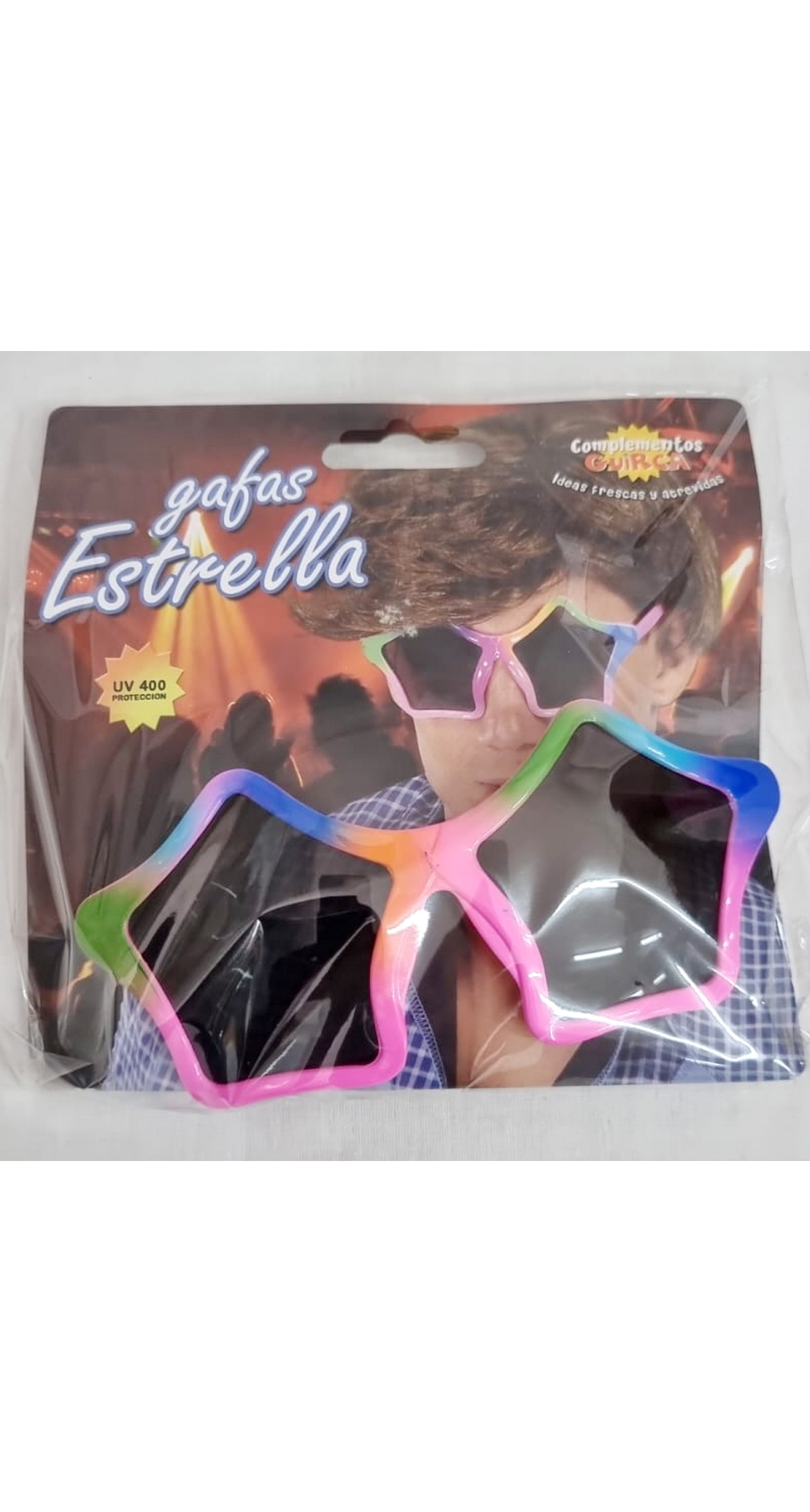 Funky Disco Star Rainbow Sunglasses - UV 400 Protection