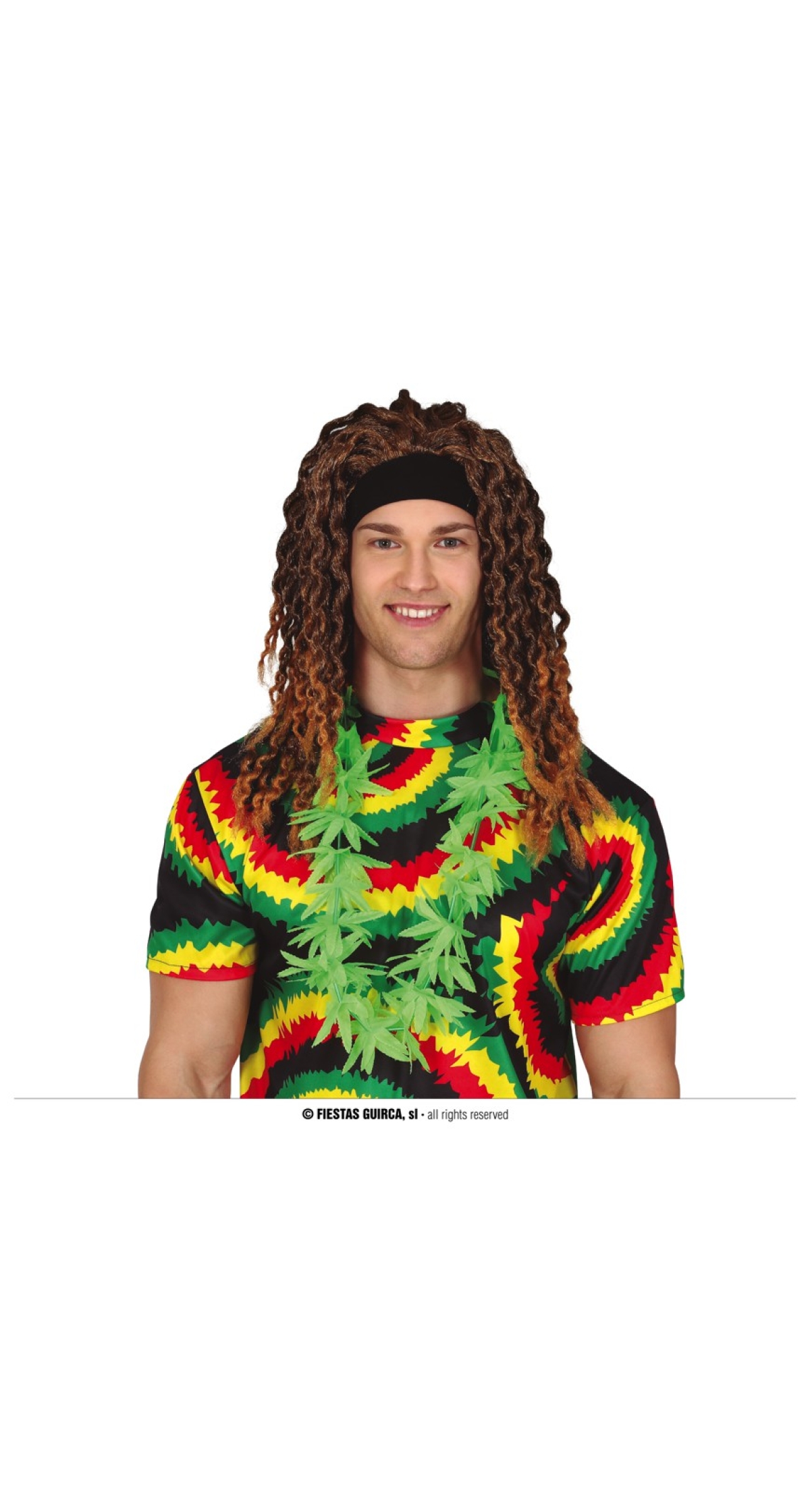 Marijuana Leaves Lei Necklace